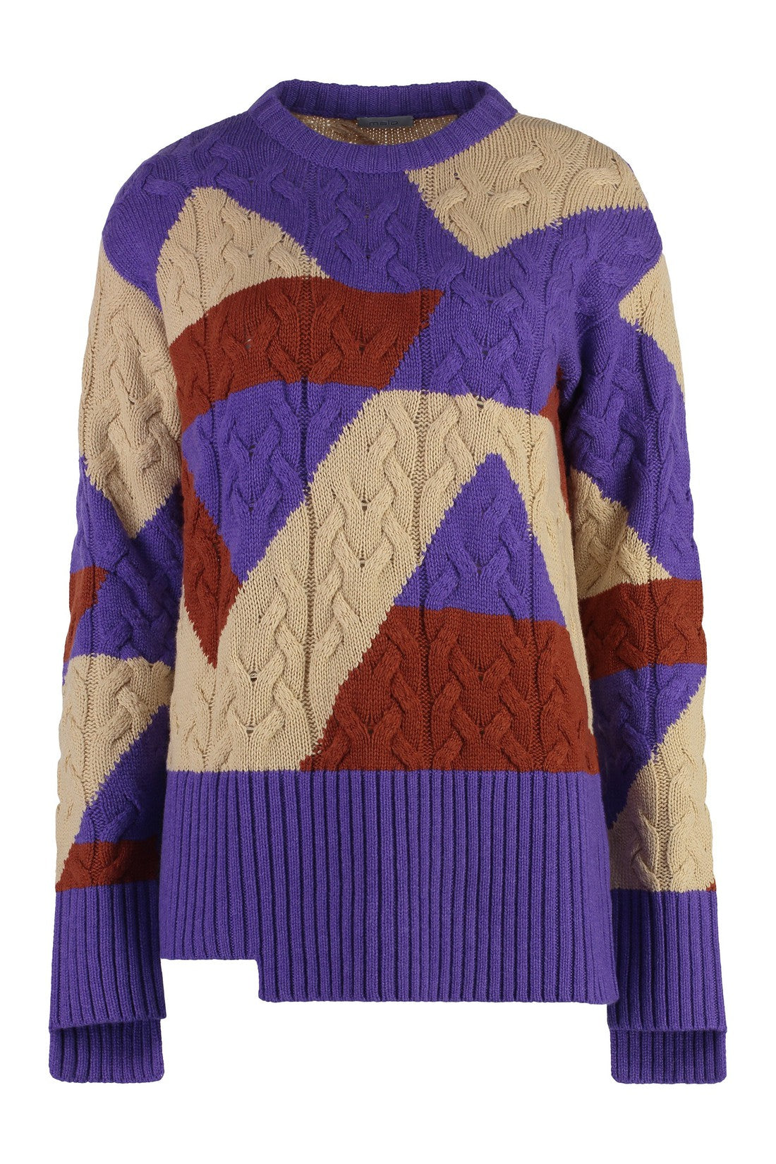 Malo-OUTLET-SALE-Cable knit sweater-ARCHIVIST