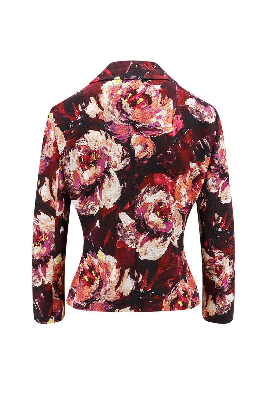 DOLCE & GABBANA-OUTLET-SALE-Cady blazer with Peonie Flower print-ARCHIVIST