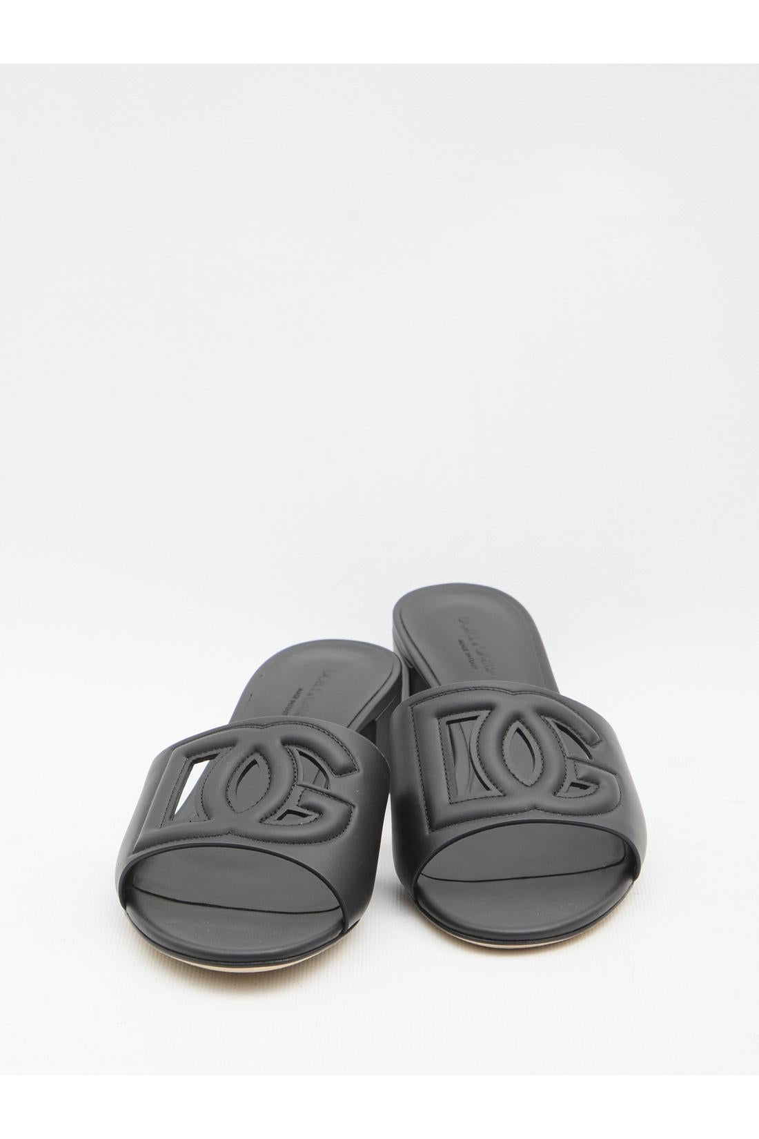 Dolce & Gabbana-OUTLET-SALE-Calfskin slides-ARCHIVIST