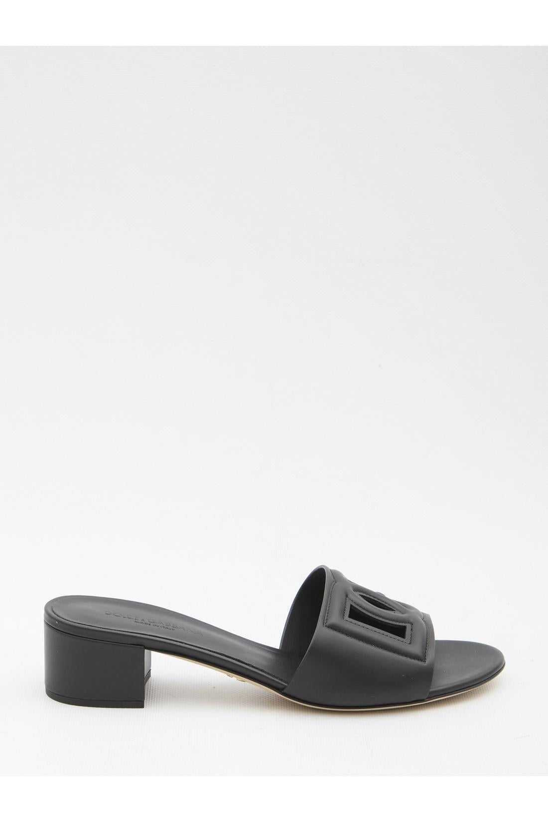 Dolce & Gabbana-OUTLET-SALE-Calfskin slides-ARCHIVIST