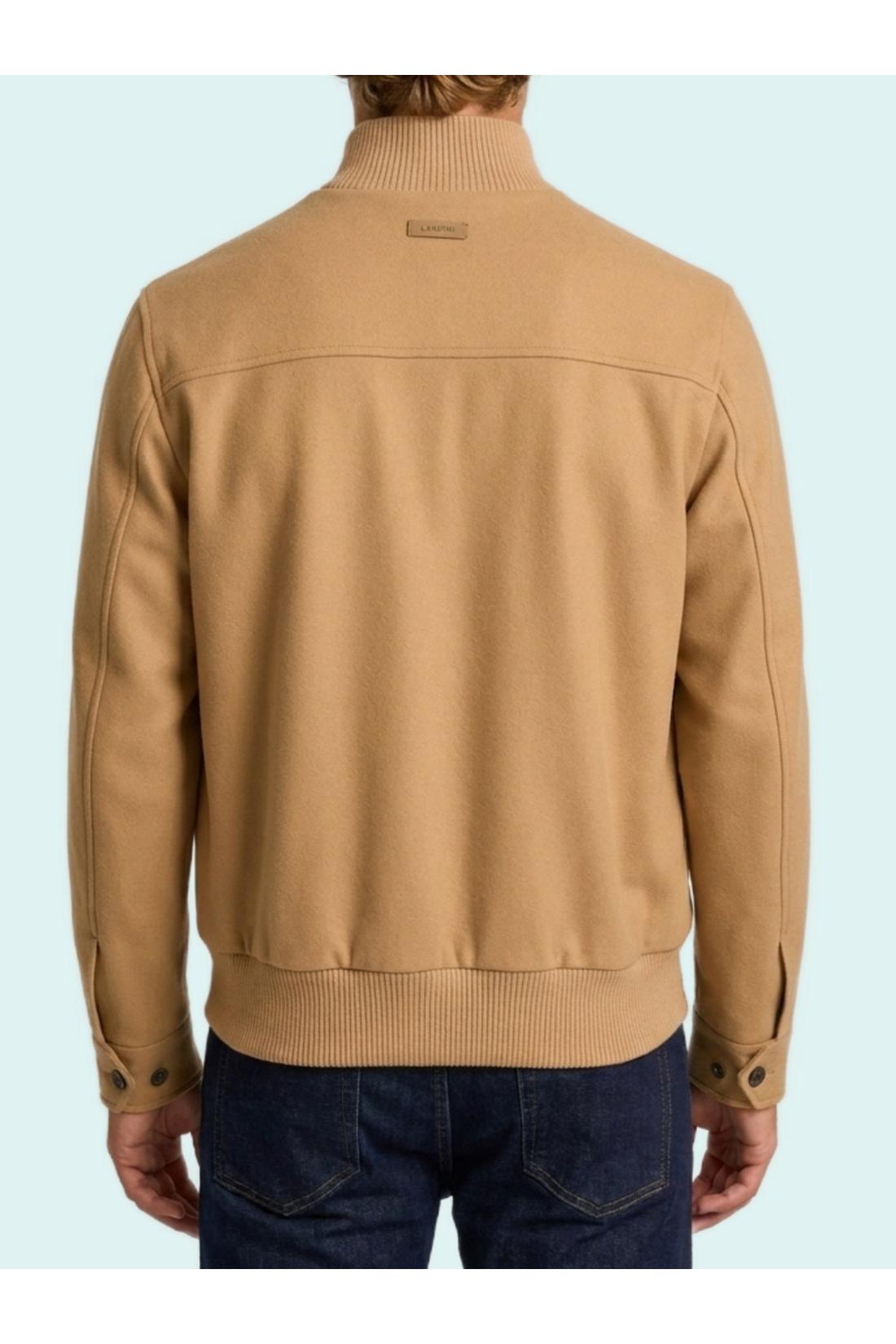 Lardini-OUTLET-SALE-Camel Sponge bomber jacket-ARCHIVIST