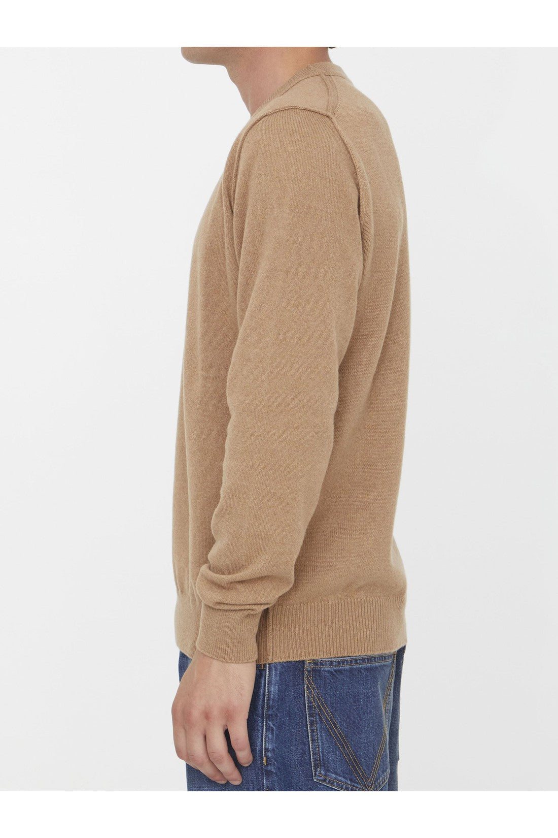 MAISON MARGIELA-OUTLET-SALE-Camel cashmere jumper-ARCHIVIST