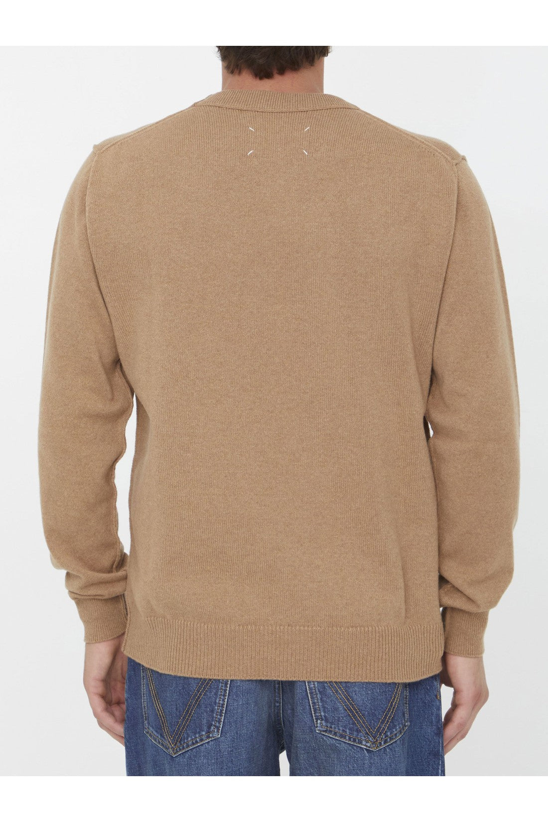 MAISON MARGIELA-OUTLET-SALE-Camel cashmere jumper-ARCHIVIST