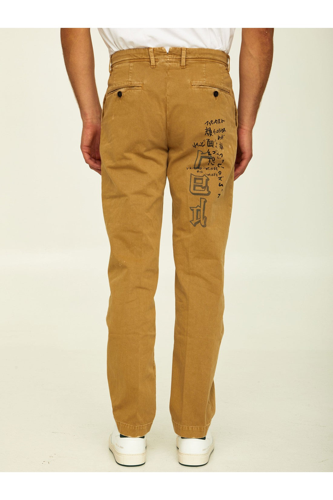 Incotex Red X Facetasm-OUTLET-SALE-Camel cotton trousers-ARCHIVIST