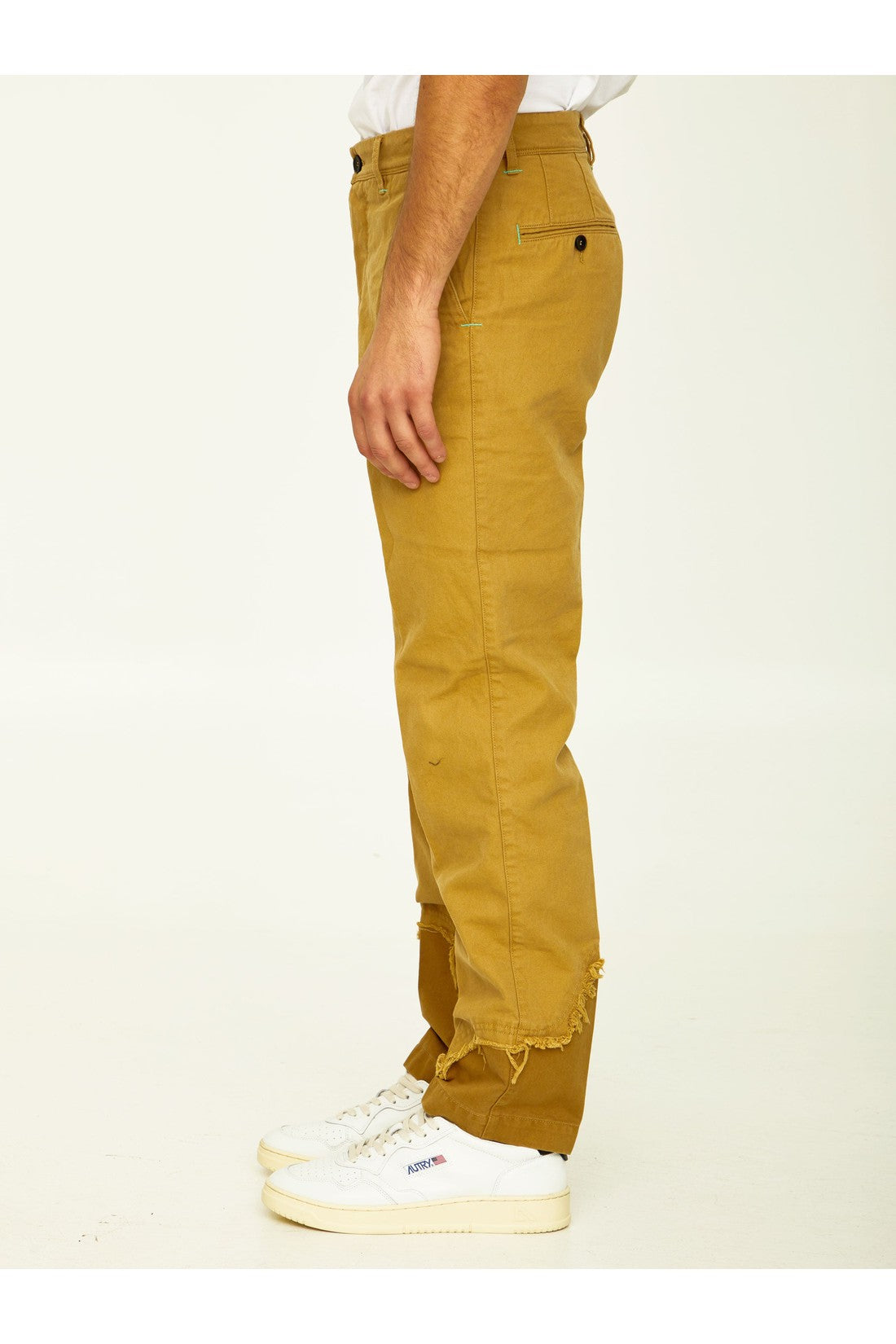 Incotex Red X Facetasm-OUTLET-SALE-Camel cotton trousers-ARCHIVIST