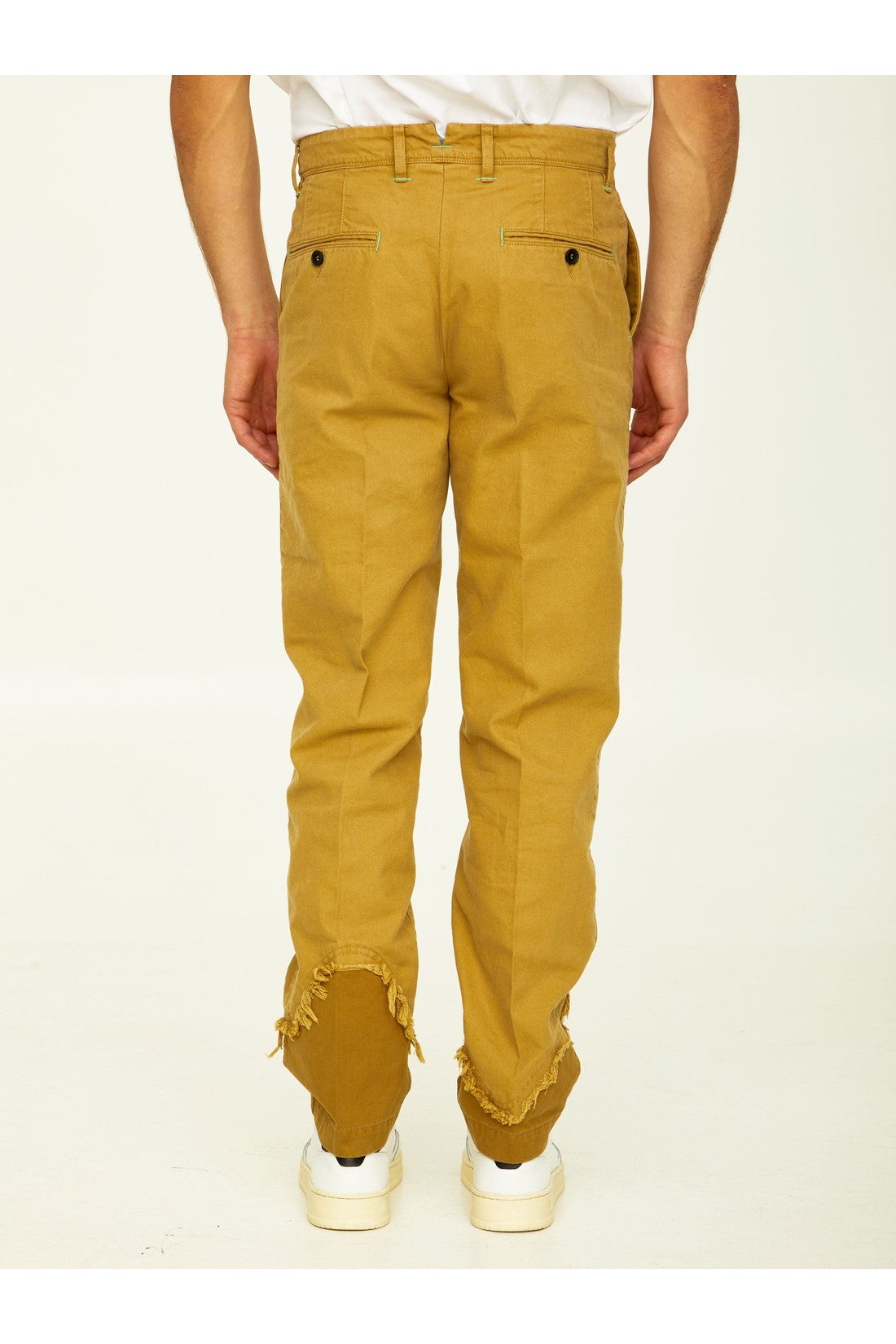 Incotex Red X Facetasm-OUTLET-SALE-Camel cotton trousers-ARCHIVIST