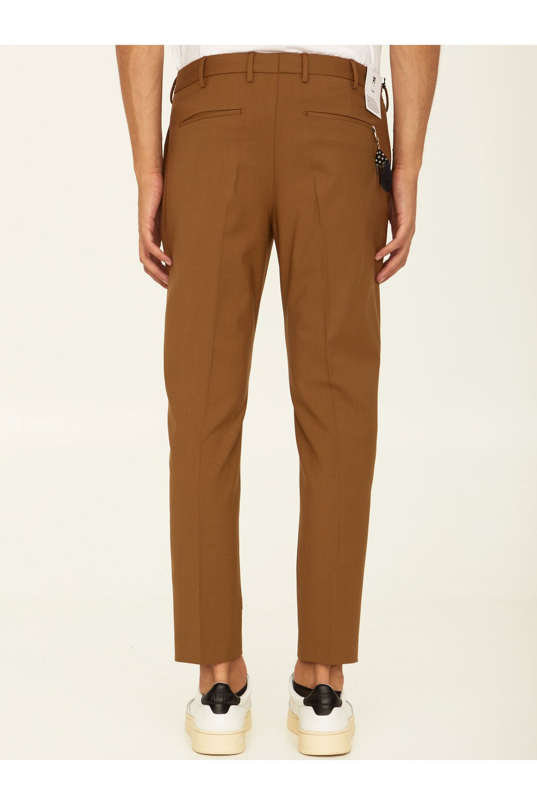 Pt Torino-OUTLET-SALE-Camel wool trousers-ARCHIVIST