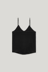Luisa Cerano-Camisole-Top mit Fransen-Shirts-Black-Deal-Outlet-by-ARCHIVIST