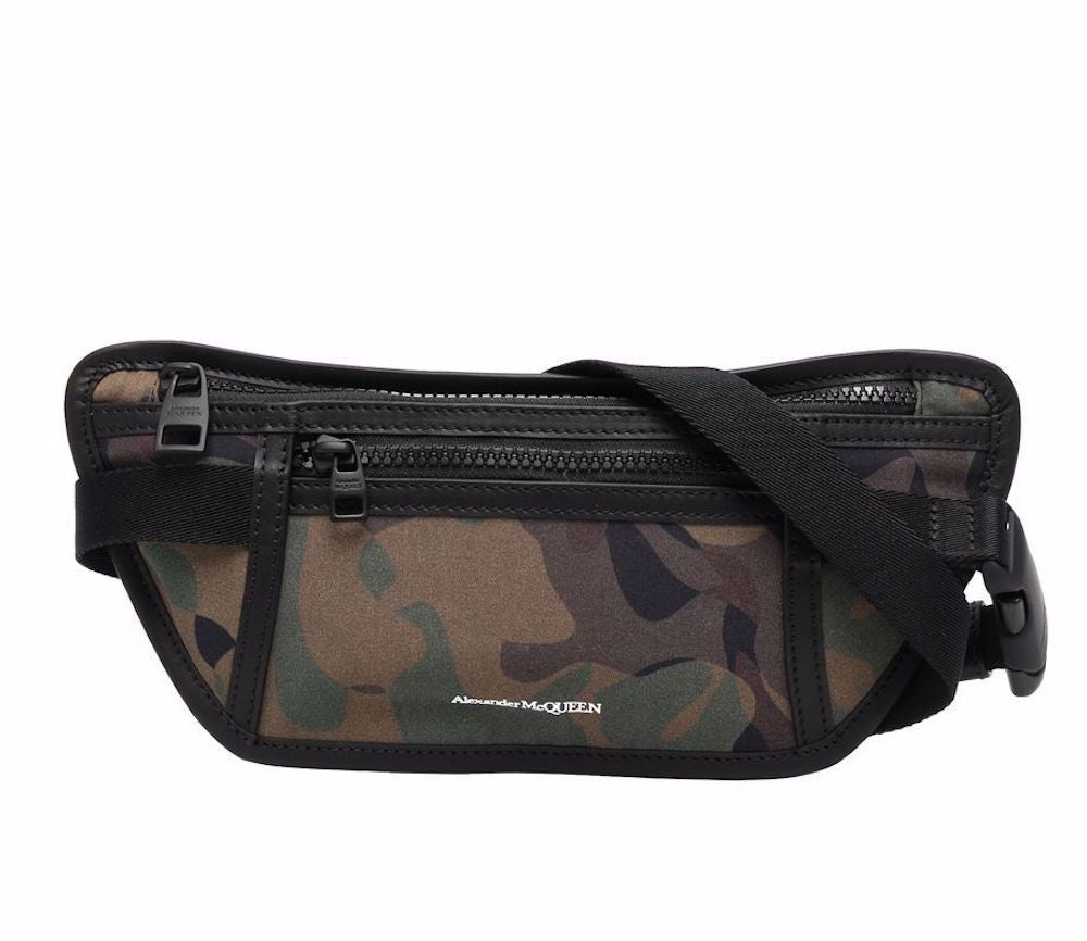 Alexander McQueen-OUTLET-SALE-Camouflage Logo Belt Bag-ARCHIVIST