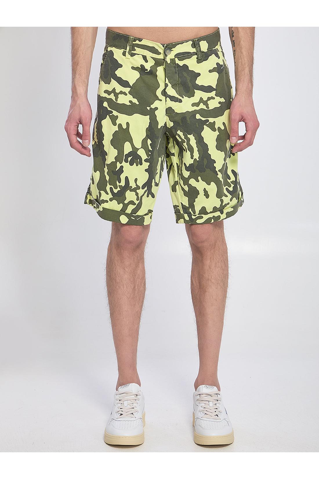 Basicon-OUTLET-SALE-Camouflage bermuda shorts-ARCHIVIST
