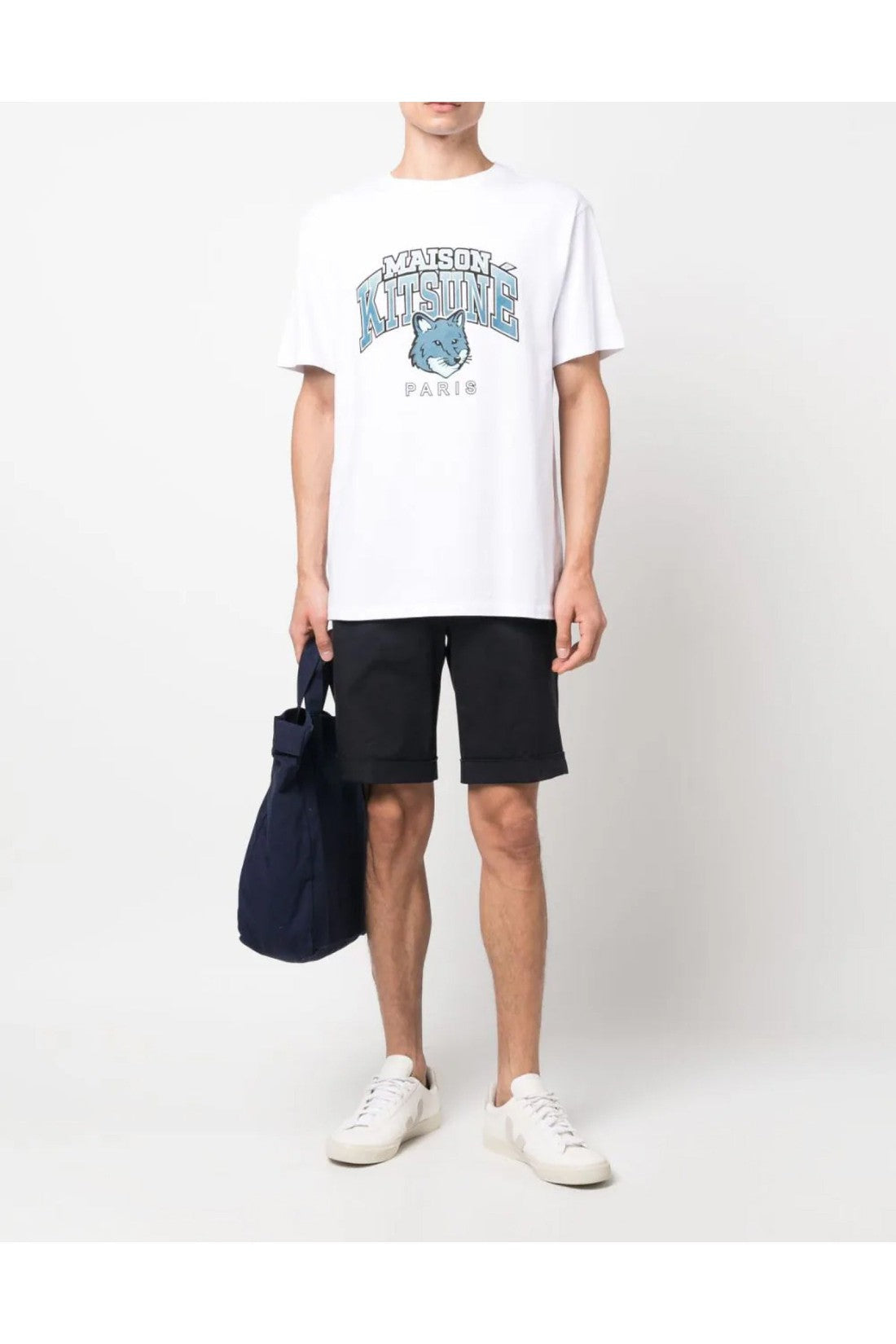 Maison KitsunÃ©-OUTLET-SALE-Campus Fox Logo T-Shirt-ARCHIVIST