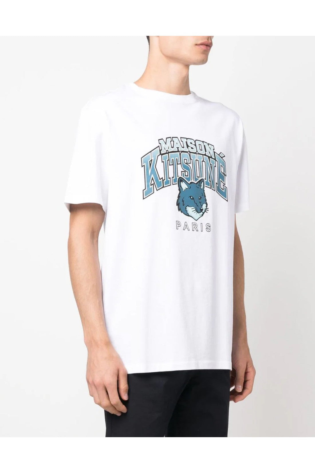 Maison KitsunÃ©-OUTLET-SALE-Campus Fox Logo T-Shirt-ARCHIVIST