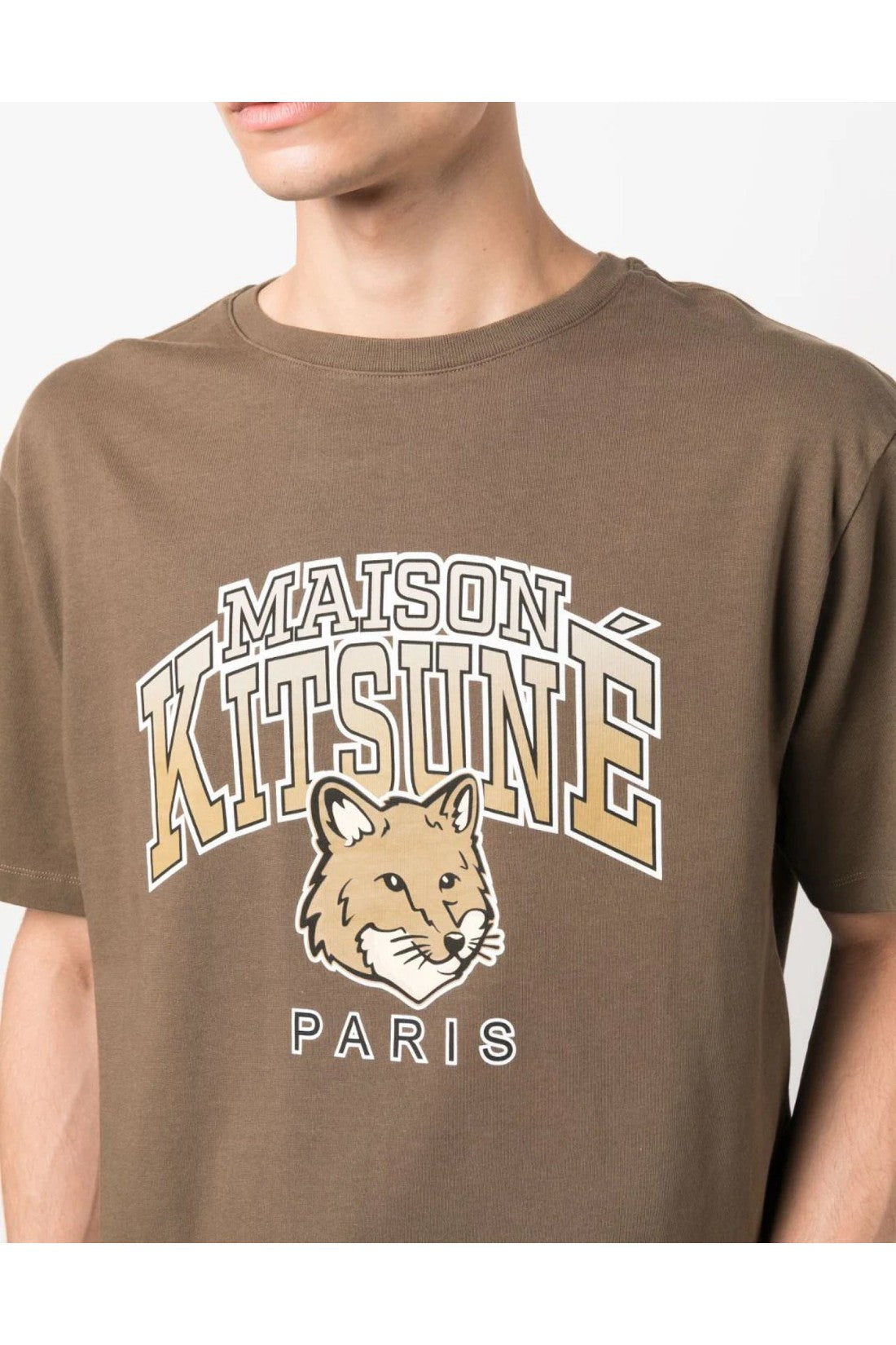 Maison KitsunÃ©-OUTLET-SALE-Campus Fox Logo T-Shirt-ARCHIVIST