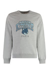 Maison Kitsuné-OUTLET-SALE-Campus Fox printed cotton sweatshirt-ARCHIVIST