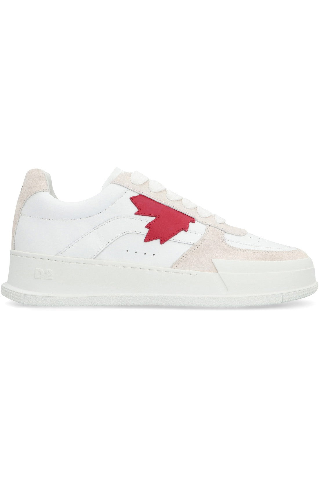Dsquared2-OUTLET-SALE-Canadian leather low-top sneakers-ARCHIVIST