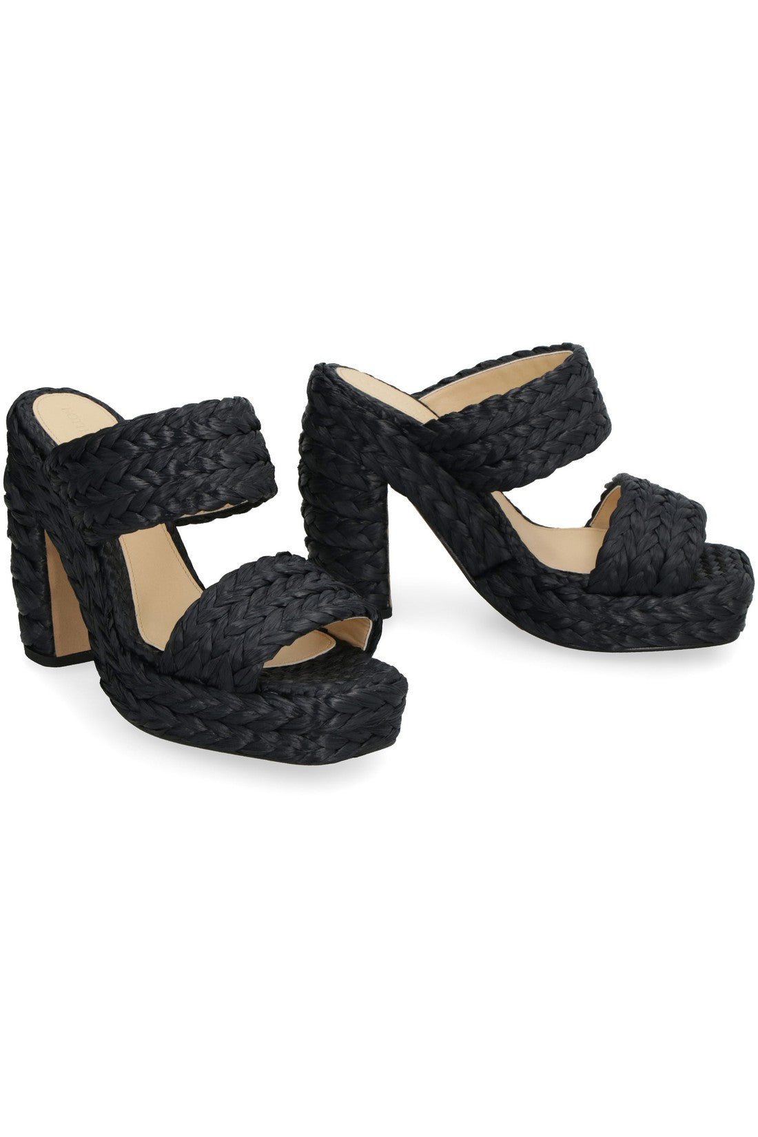 Bottega Veneta-OUTLET-SALE-Canalazzo raffia mules-ARCHIVIST