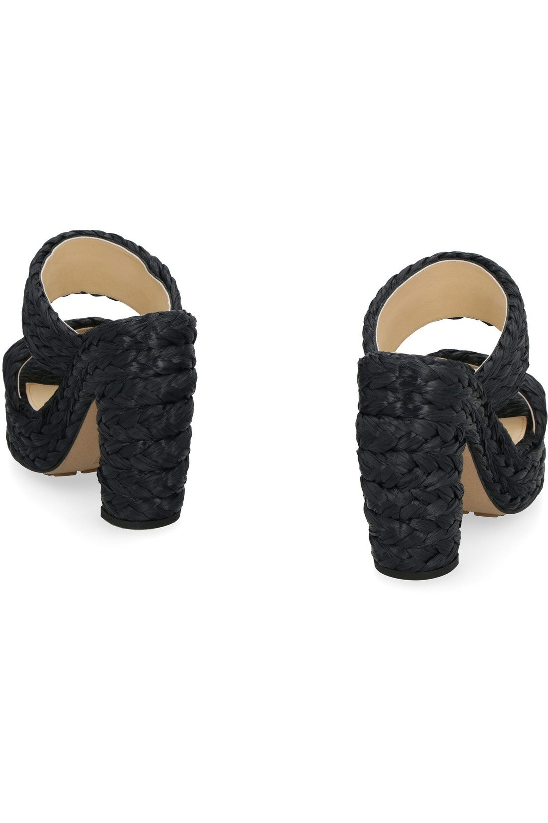 Bottega Veneta-OUTLET-SALE-Canalazzo raffia mules-ARCHIVIST