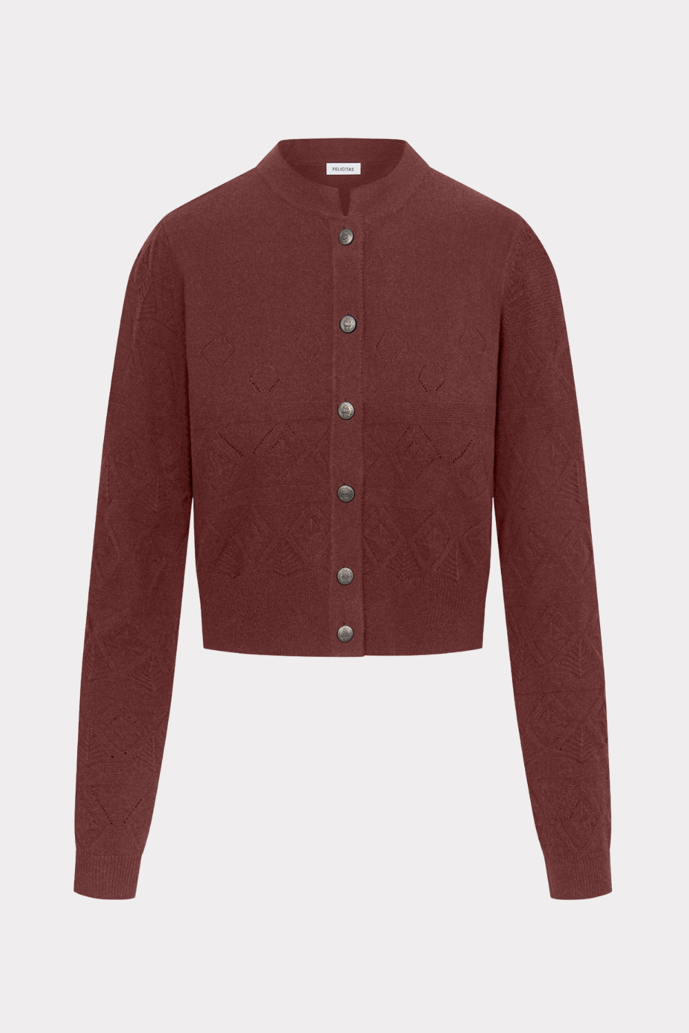 Damen Strick Cardigan Candice-Strick & Pullover-Felicitas-OUTLET-XS-kirsche-ARCHIVIST-ARCHIVE-SALE