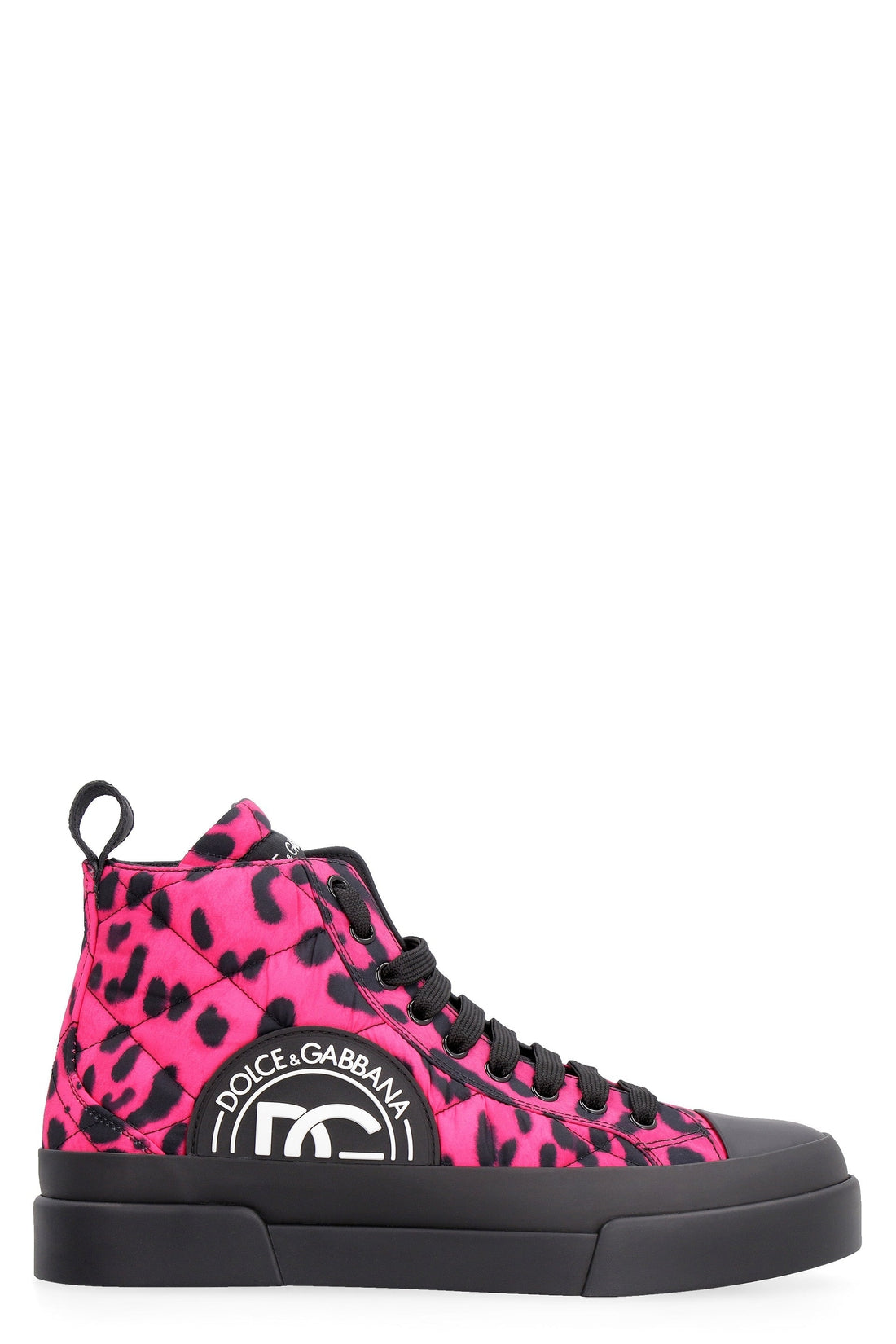 Dolce & Gabbana-OUTLET-SALE-Canvas high-top sneakers-ARCHIVIST