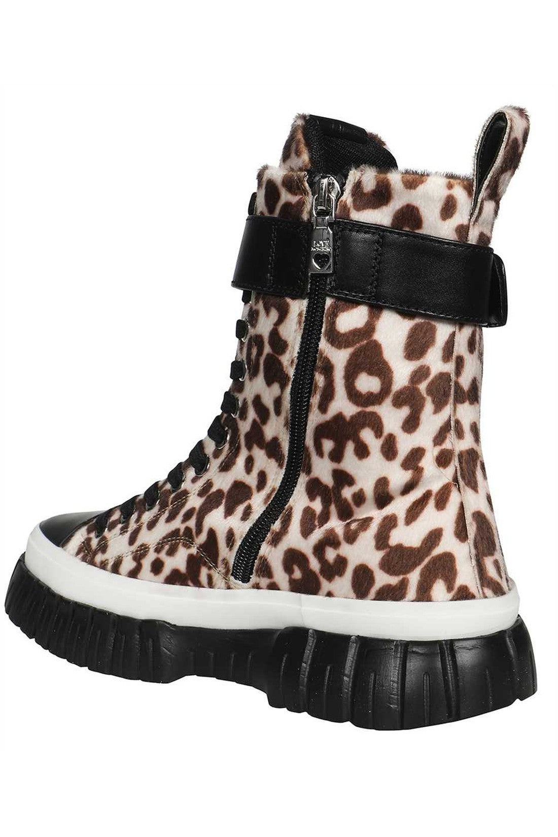 Love Moschino-OUTLET-SALE-Canvas high-top sneakers-ARCHIVIST