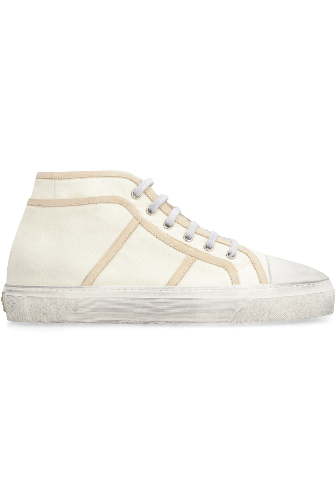 Dolce & Gabbana-OUTLET-SALE-Canvas mid-top sneakers-ARCHIVIST
