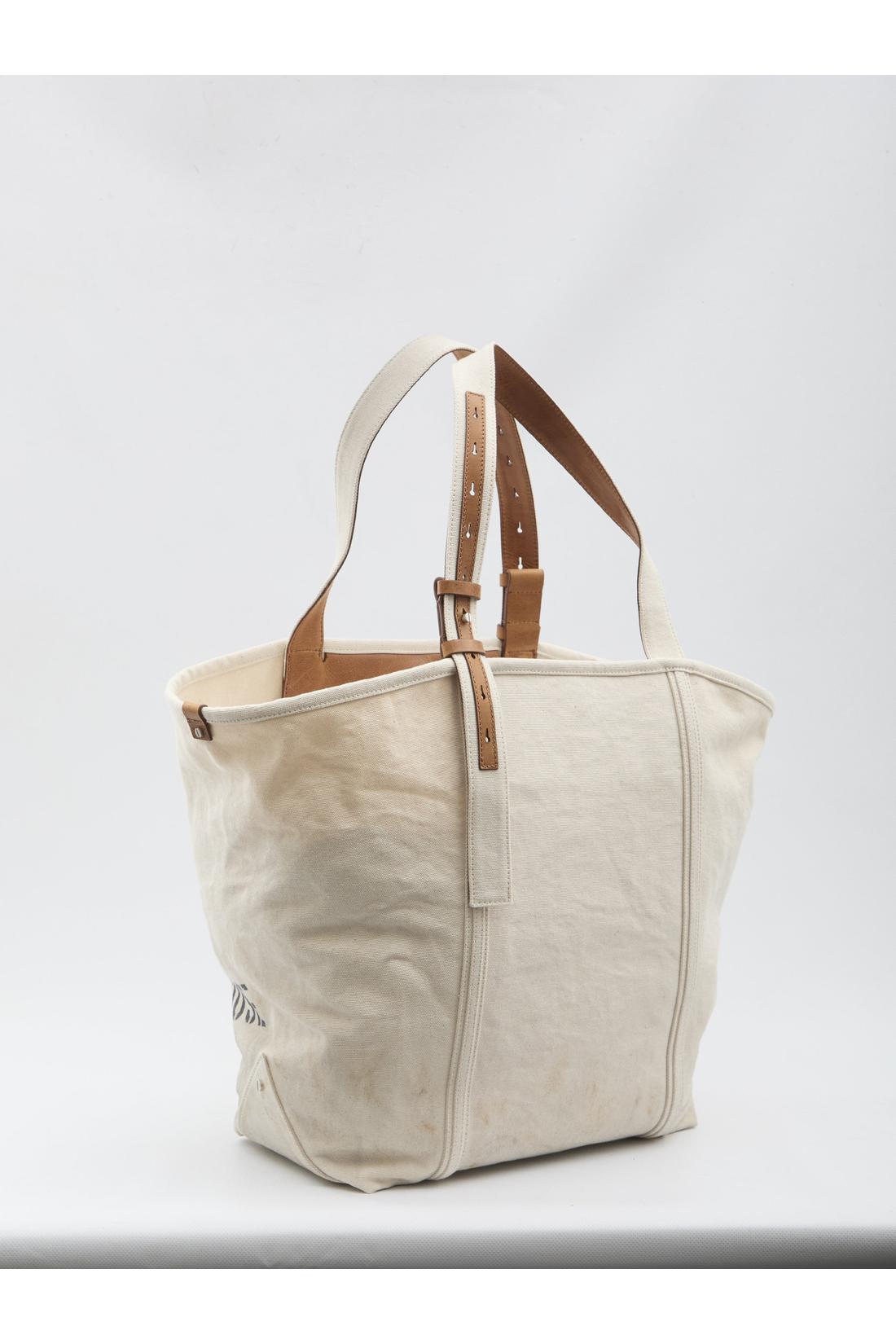 Golden Goose-OUTLET-SALE-Canvas shopping bag-ARCHIVIST