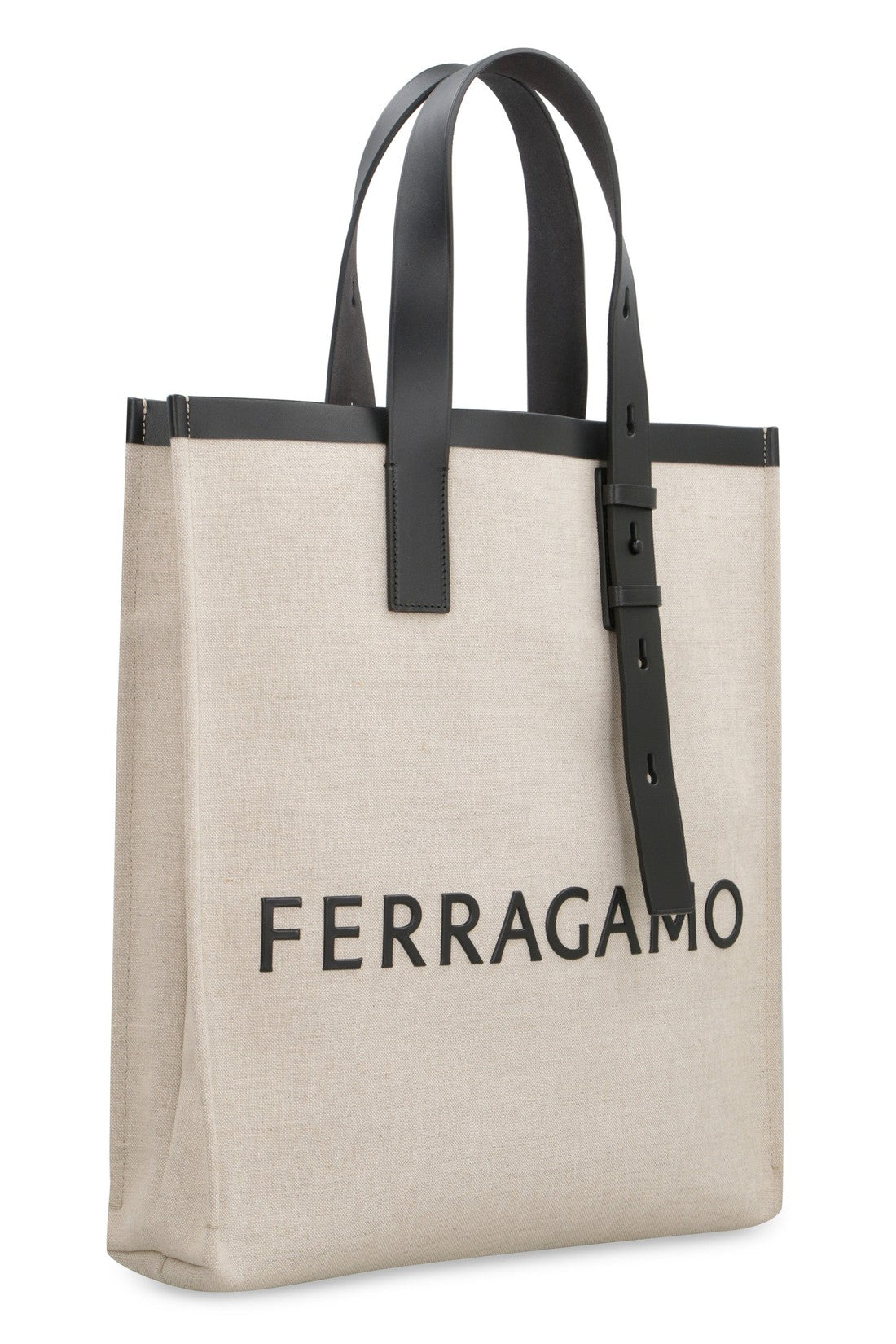 FERRAGAMO-OUTLET-SALE-Canvas tote bag-ARCHIVIST
