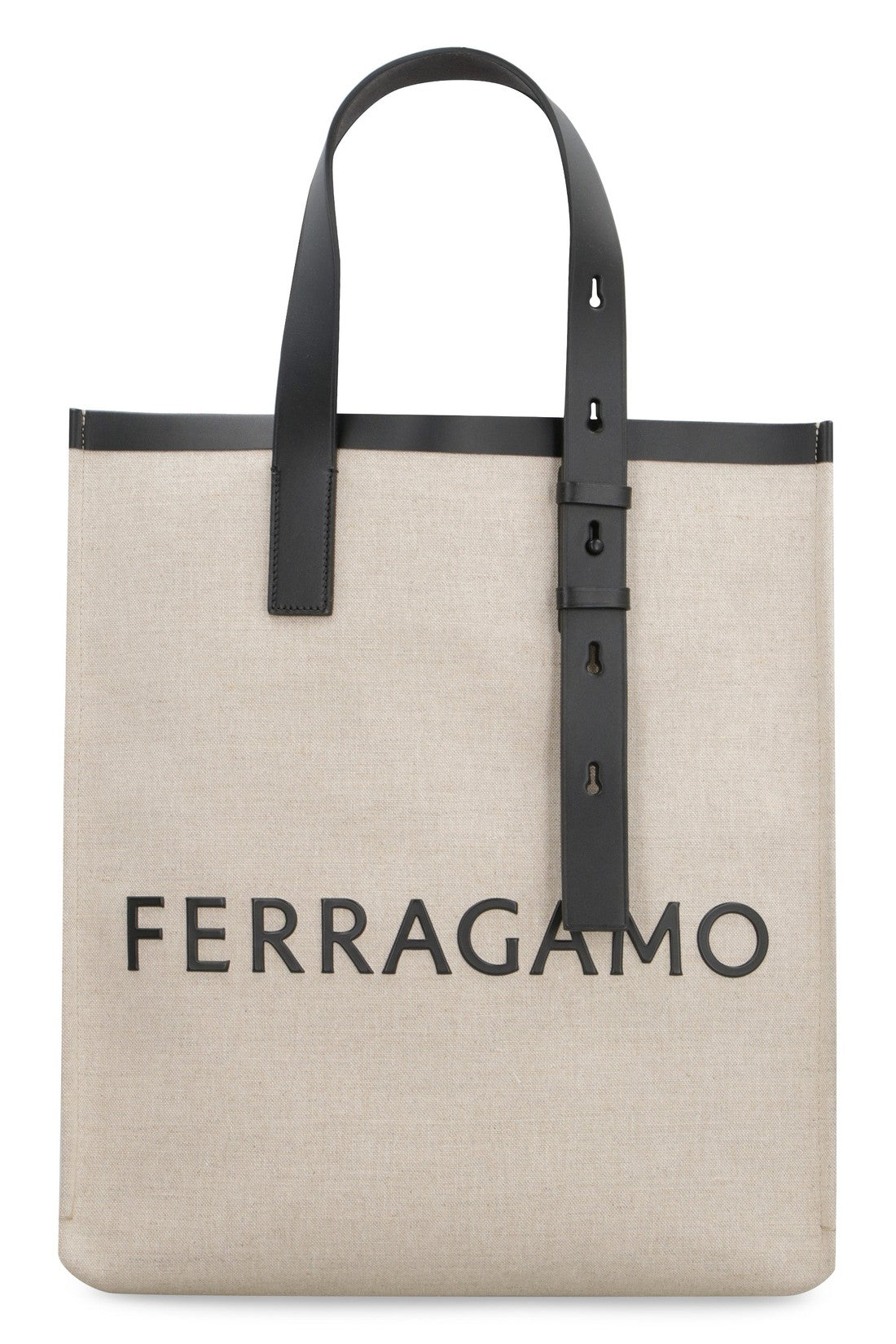 FERRAGAMO-OUTLET-SALE-Canvas tote bag-ARCHIVIST