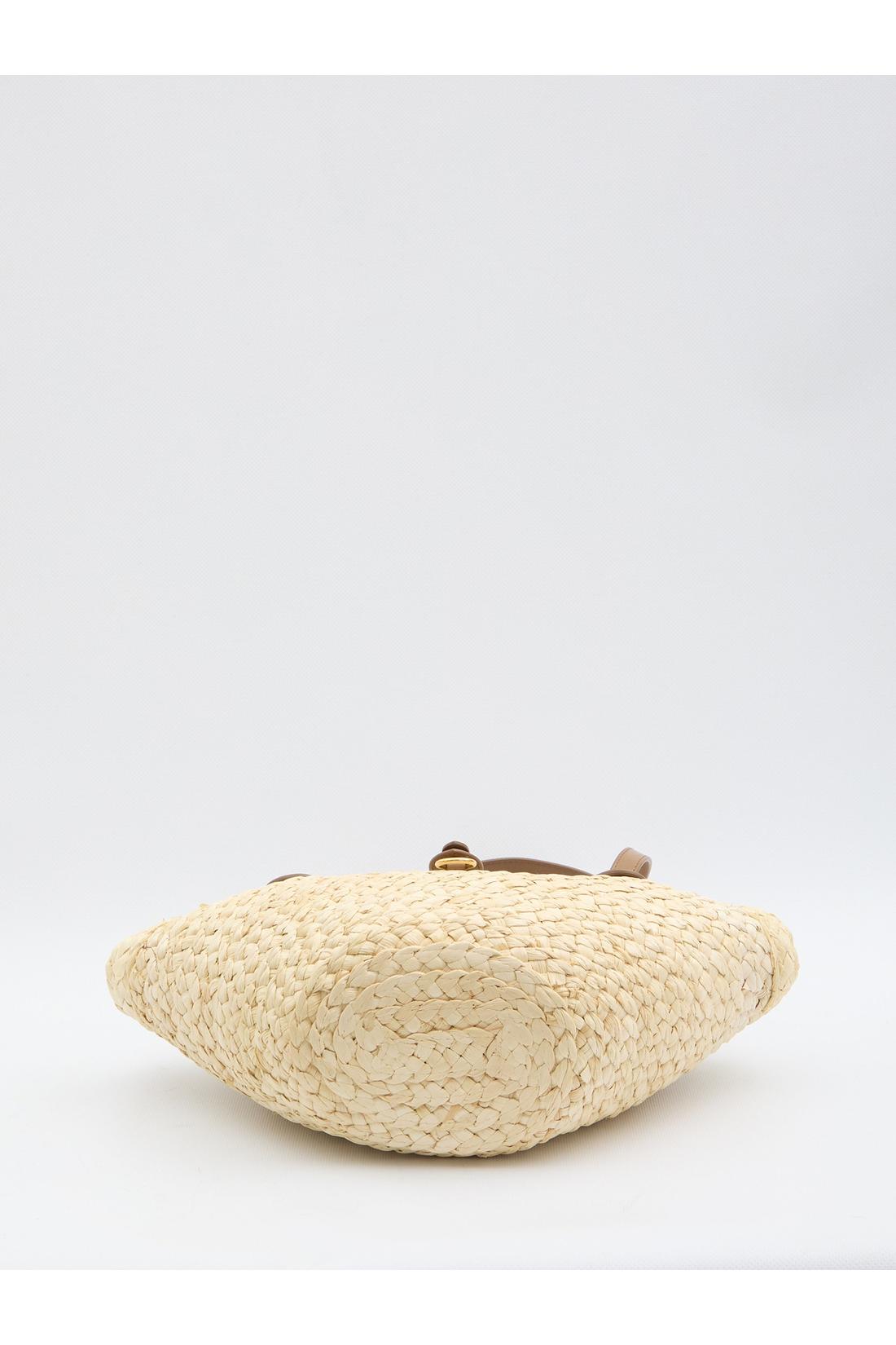 Dolce & Gabbana-OUTLET-SALE-Capri coffa bag in straw-ARCHIVIST