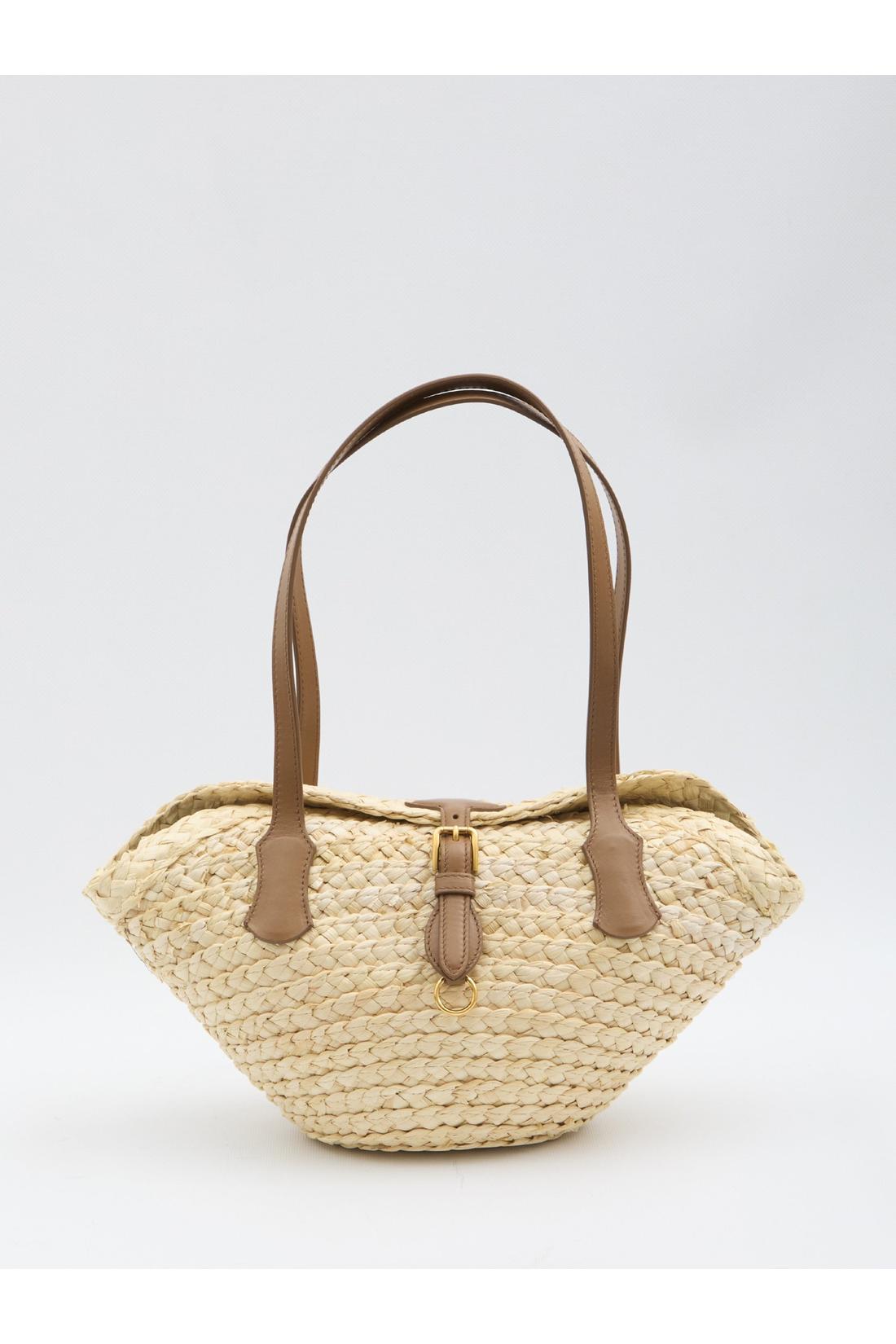 Dolce & Gabbana-OUTLET-SALE-Capri coffa bag in straw-ARCHIVIST