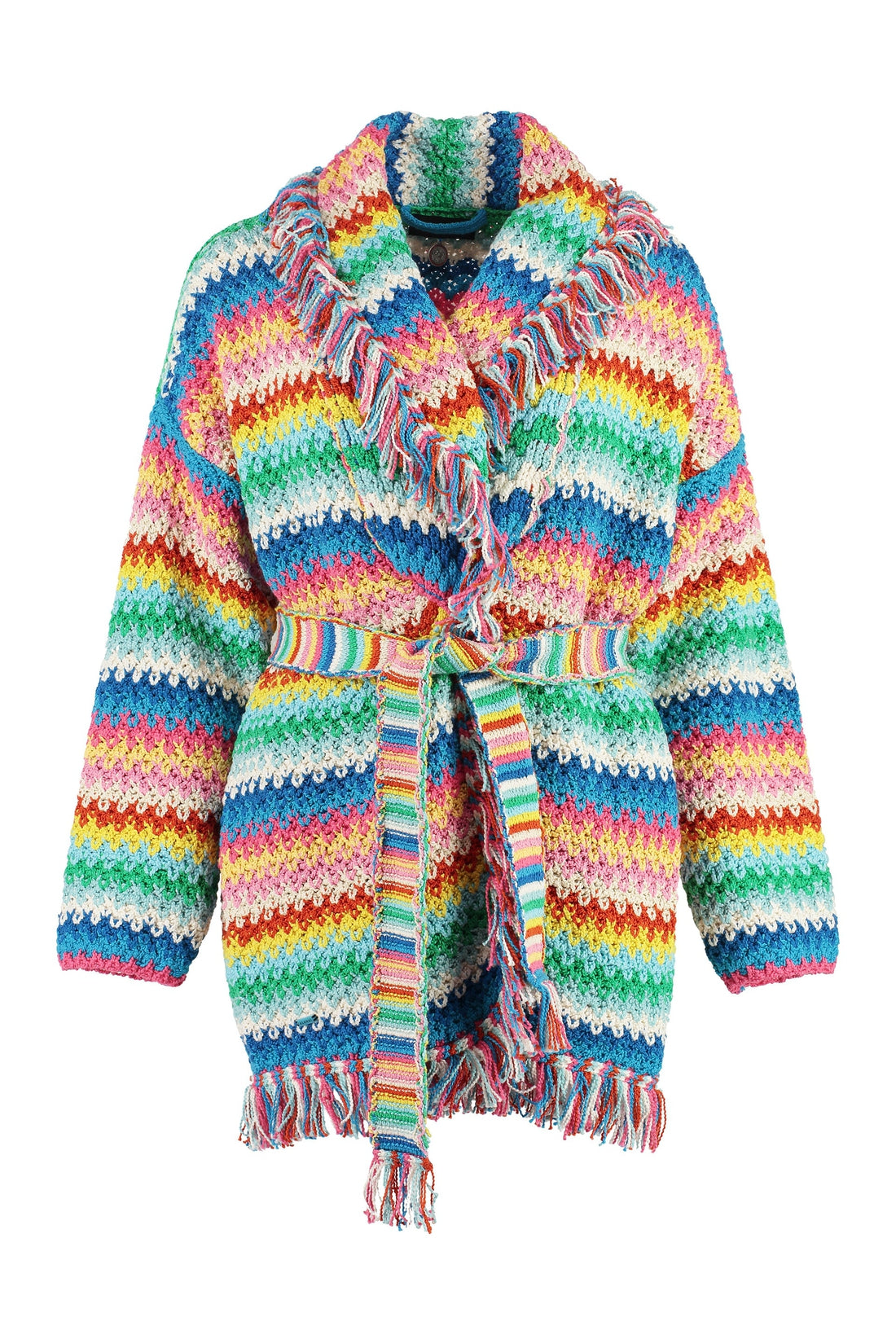 Alanui-OUTLET-SALE-Cardigan Over The Rainbow in cotone-ARCHIVIST