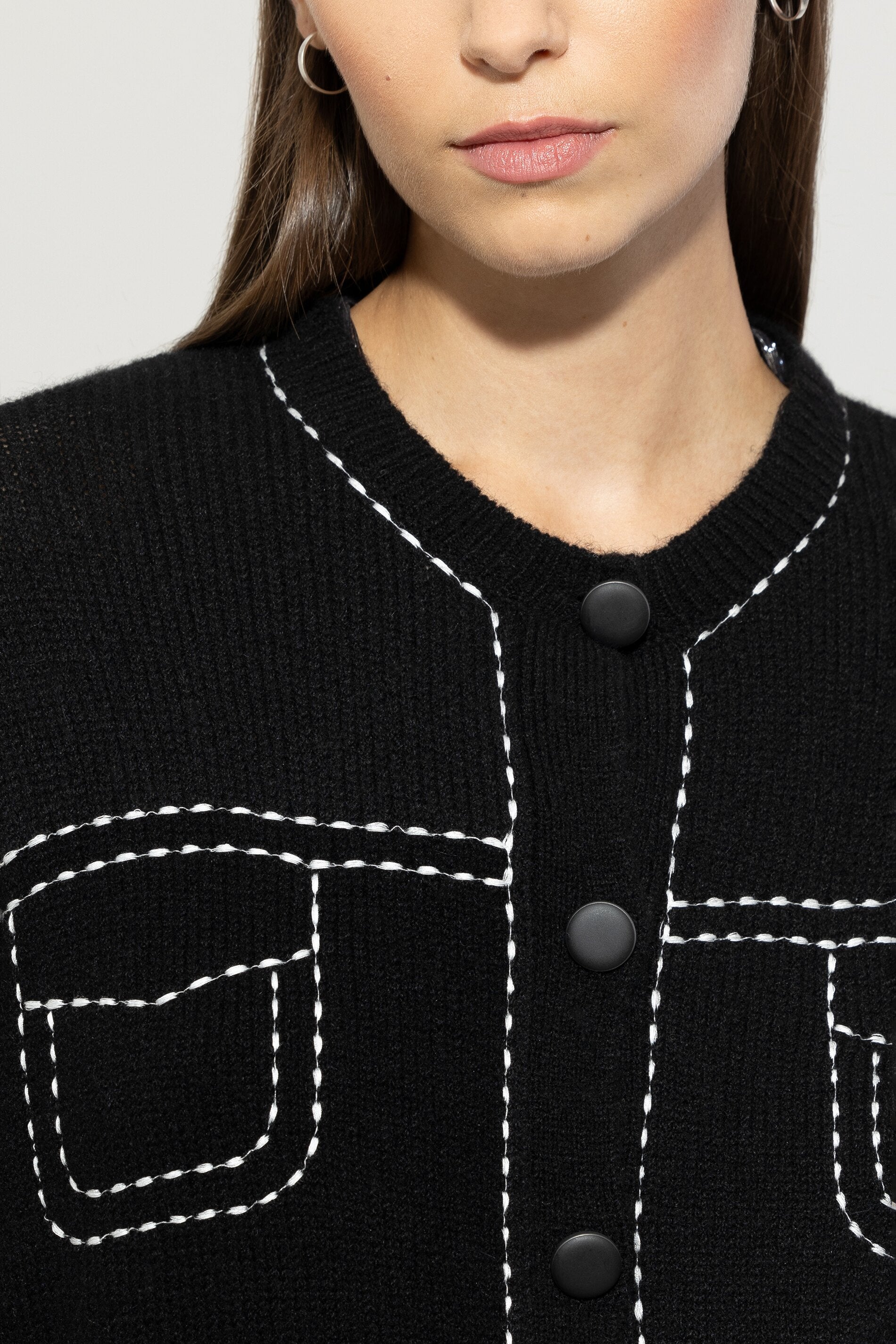 Luisa Cerano-Cardigan aus Woll-Mix-Jacken & Mäntel-Black-Deal-Outlet-by-ARCHIVIST