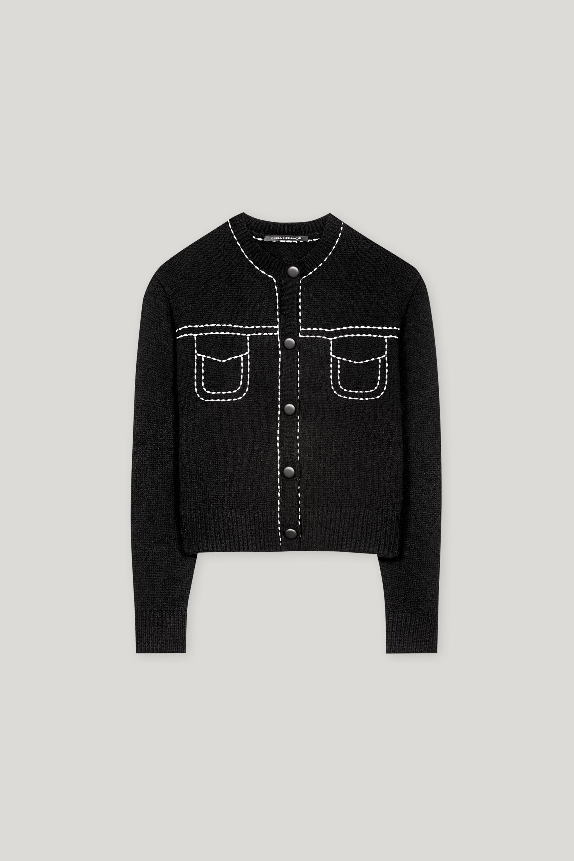 Luisa Cerano-Cardigan aus Woll-Mix-Jacken & Mäntel-Black-Deal-Outlet-by-ARCHIVIST