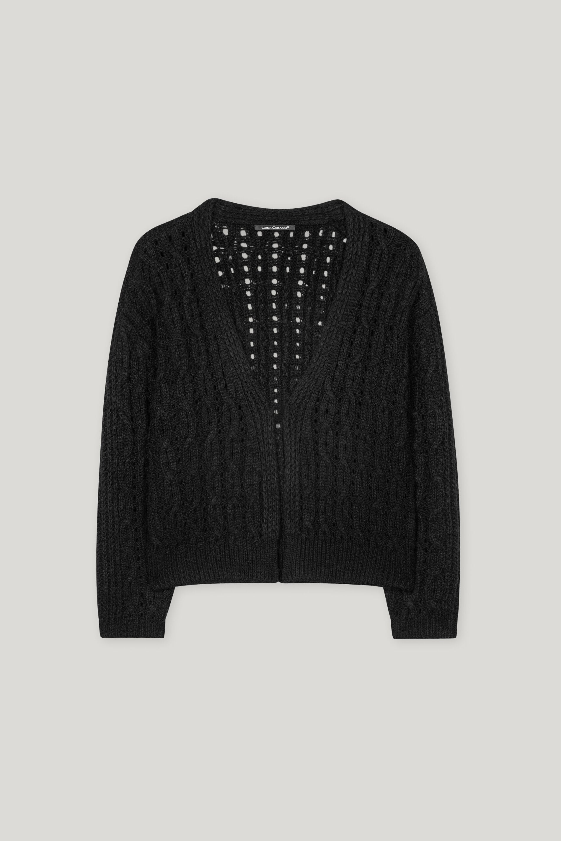 Luisa Cerano-Cardigan aus Woll-Mix-Jacken & Mäntel-Black-Deal-Outlet-by-ARCHIVIST