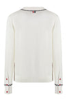 Thom Browne-OUTLET-SALE-Cardigan in silk and cotton-ARCHIVIST