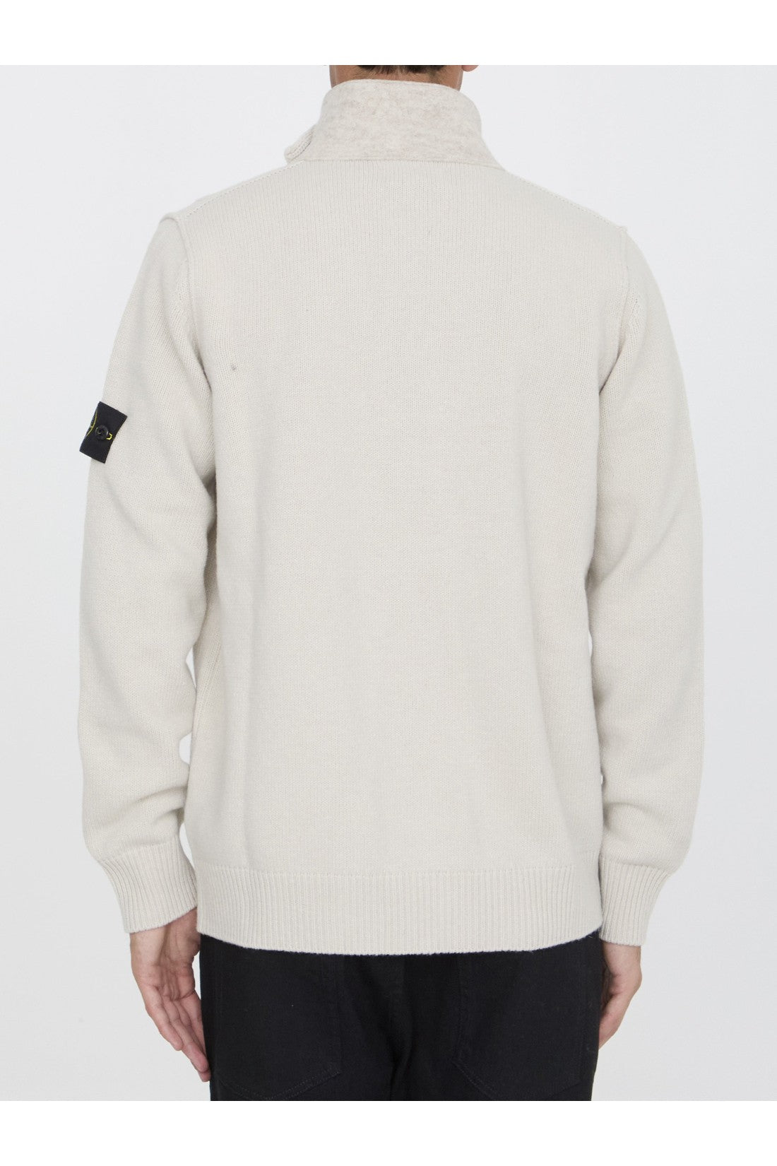 STONE ISLAND-OUTLET-SALE-Cardigan in wool blend-ARCHIVIST