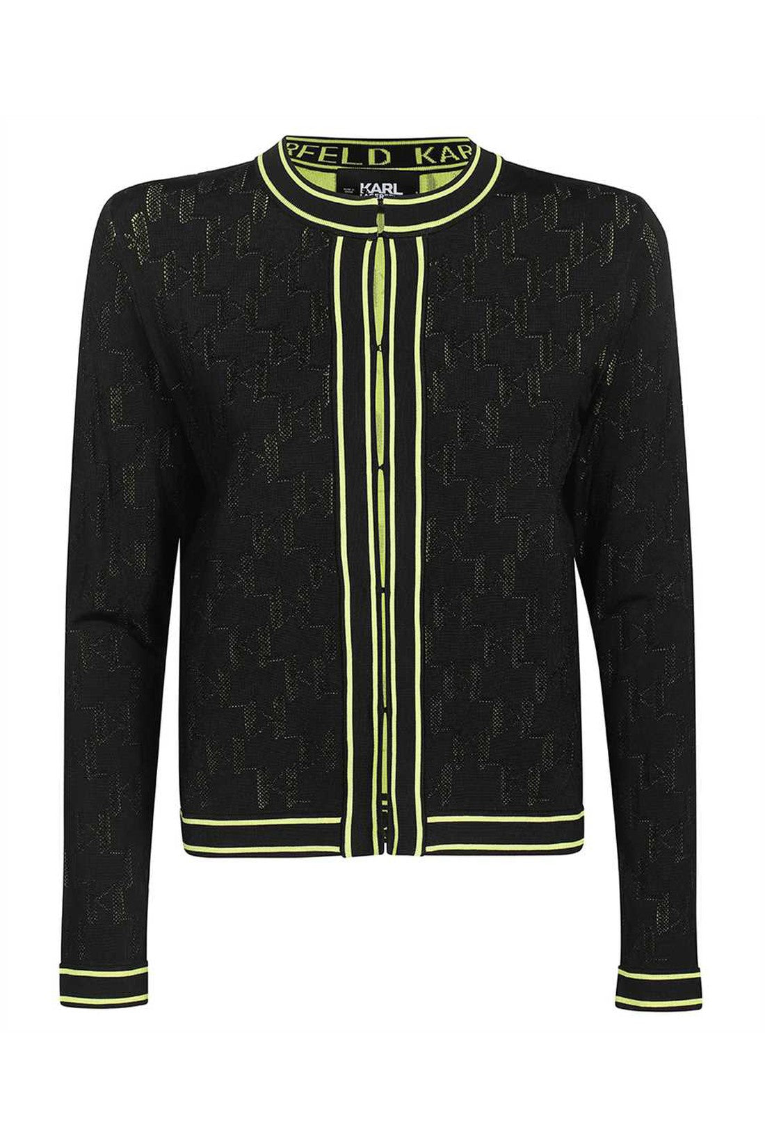 Karl Lagerfeld-OUTLET-SALE-Cardigan with decorative inserts-ARCHIVIST