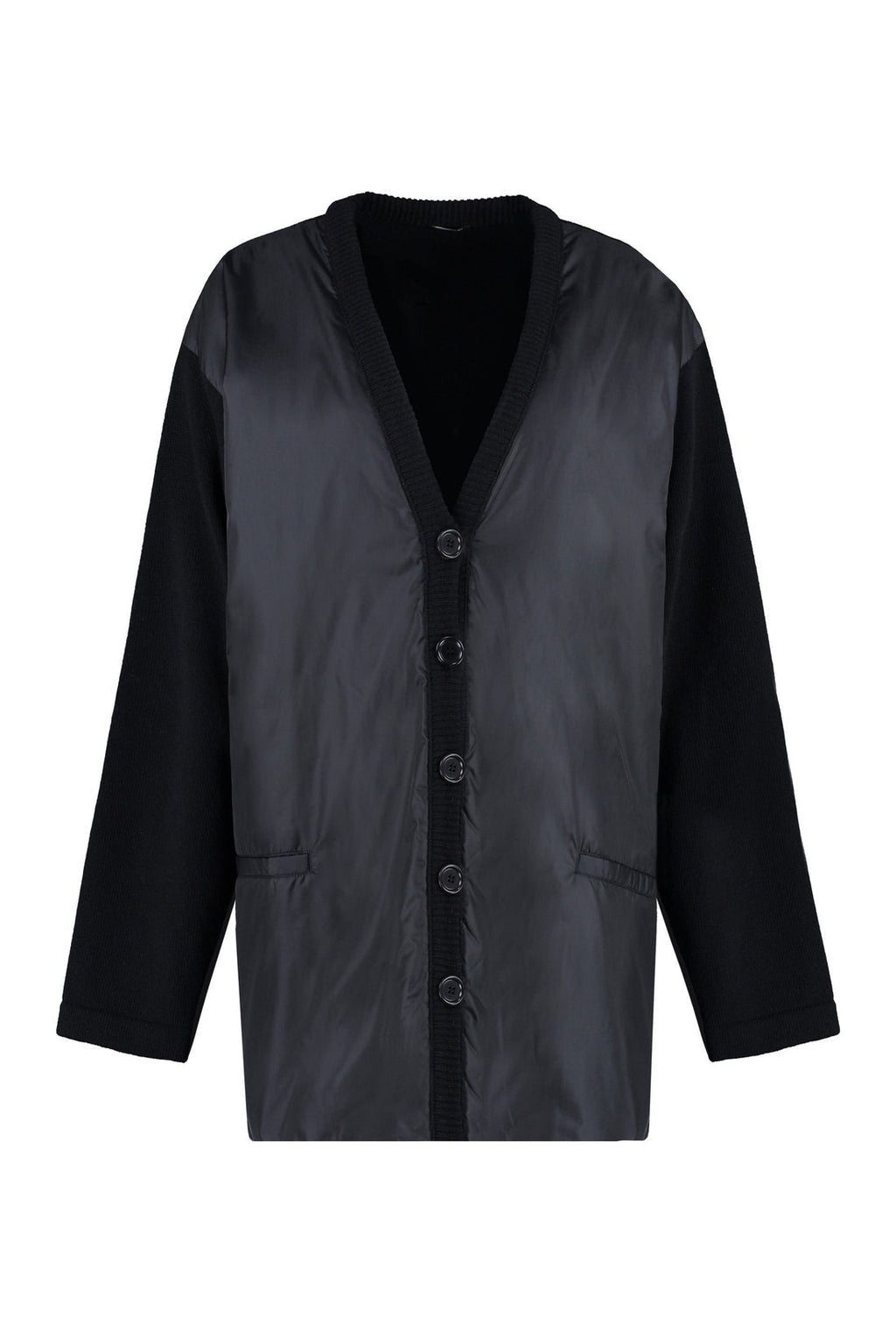Aspesi-OUTLET-SALE-Cardigan with padded front panel-ARCHIVIST