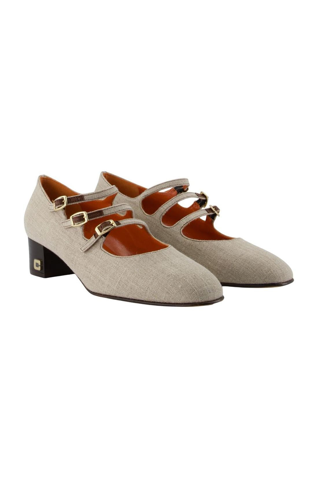 Kina Pumps - Carel - Leinwand - Beige-Pumps-Carel-ARCHIVIST