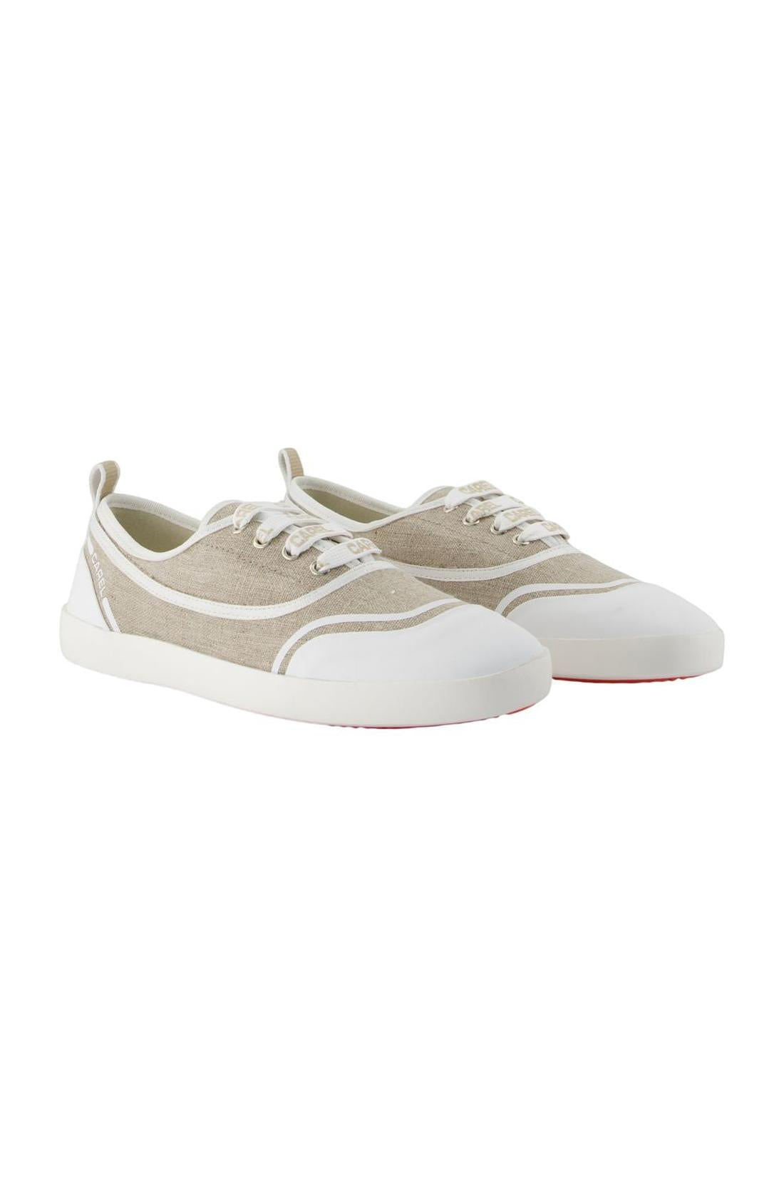Tennis Sol - Carel - Baumwolle - Beige-schuhe / flache-schuhe-Carel-ARCHIVIST