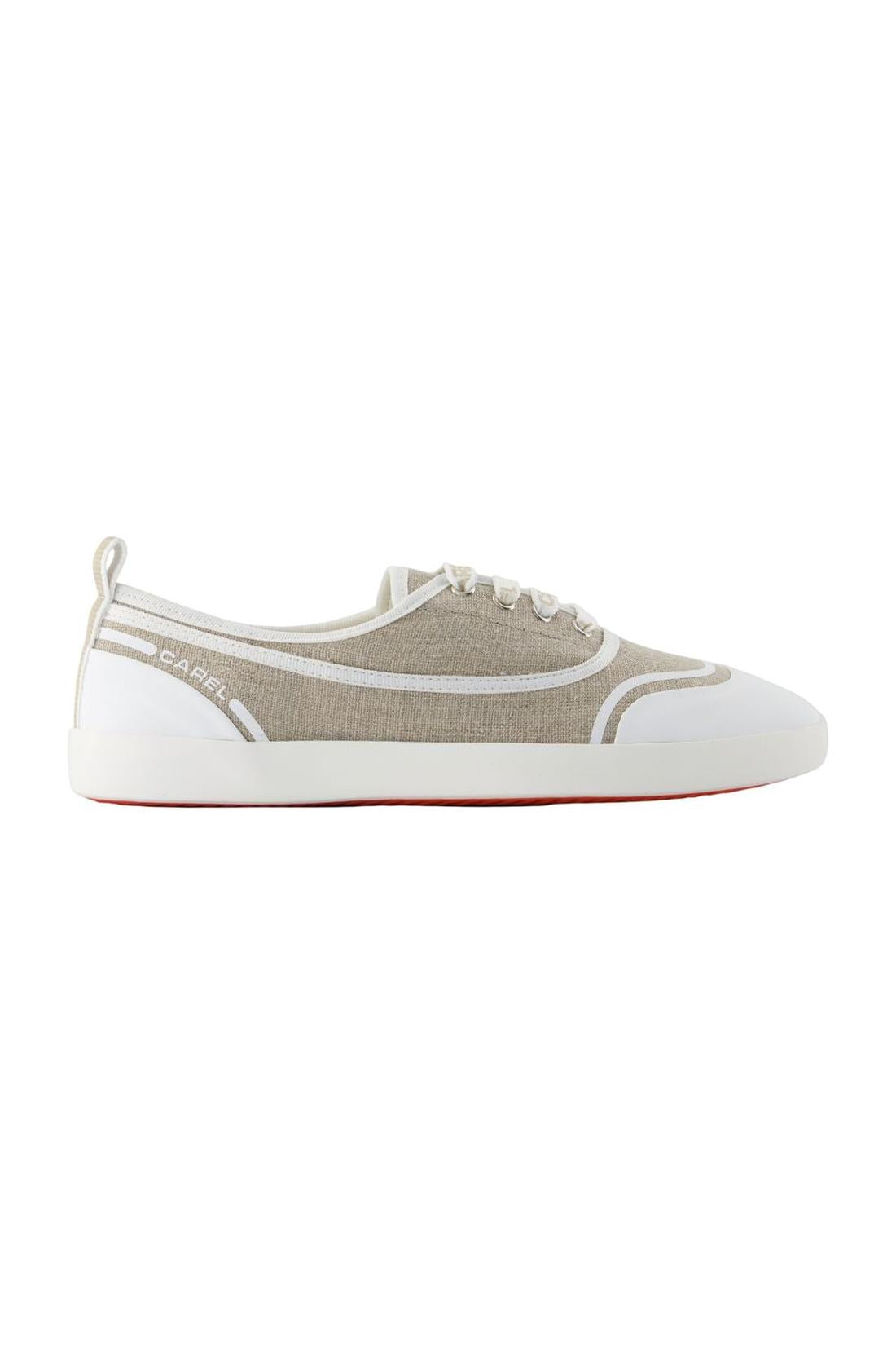 Tennis Sol - Carel - Baumwolle - Beige-schuhe / flache-schuhe-Carel-EU35-beige-ARCHIVIST