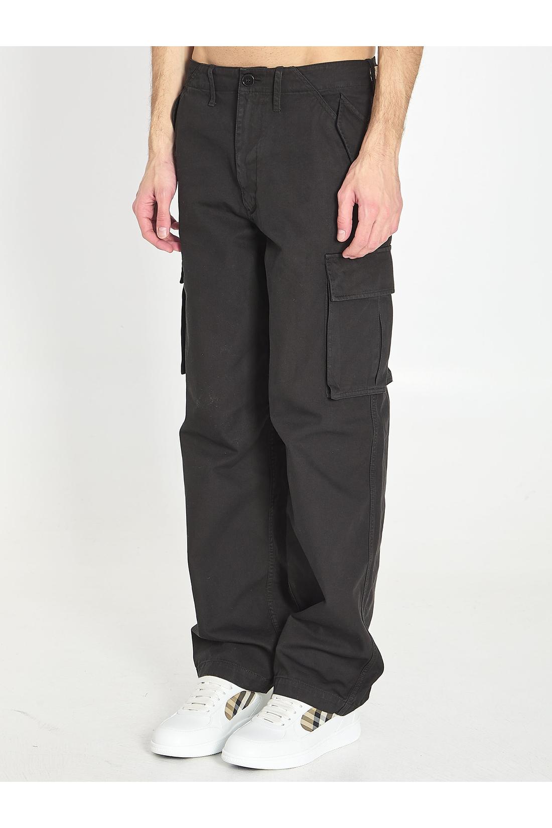 Burberry-OUTLET-SALE-Cargo pants in cotton-ARCHIVIST