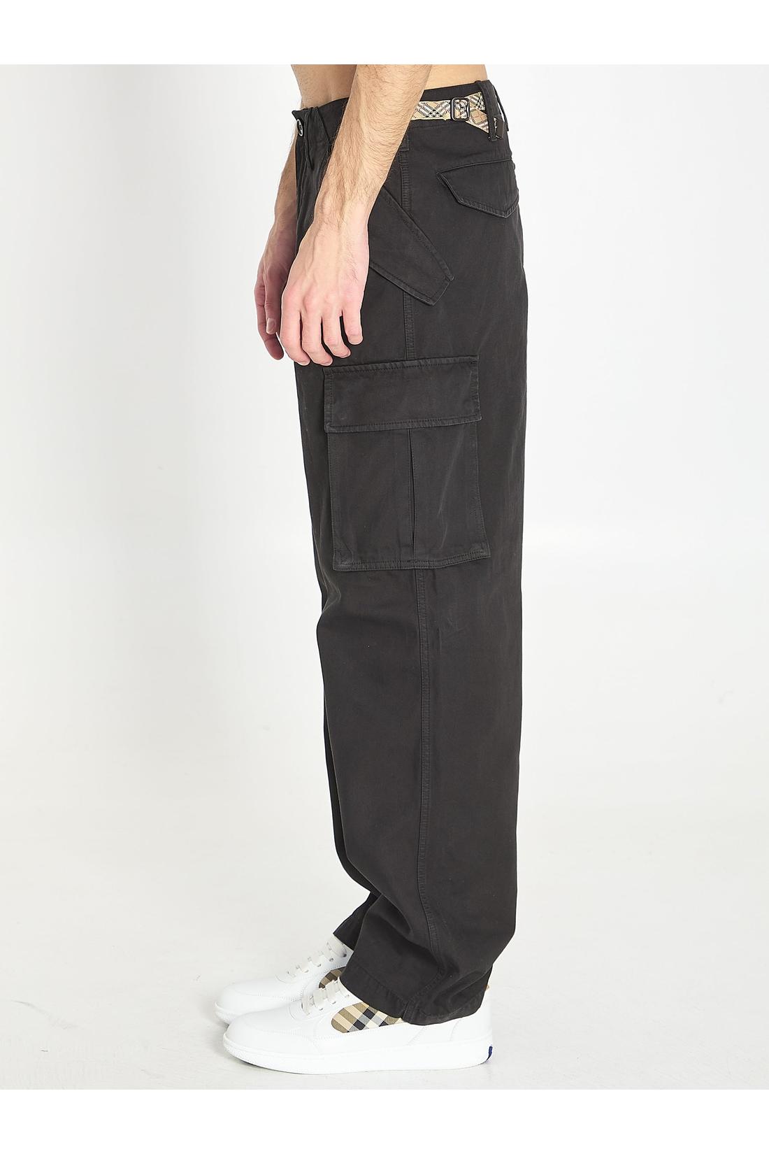 Burberry-OUTLET-SALE-Cargo pants in cotton-ARCHIVIST