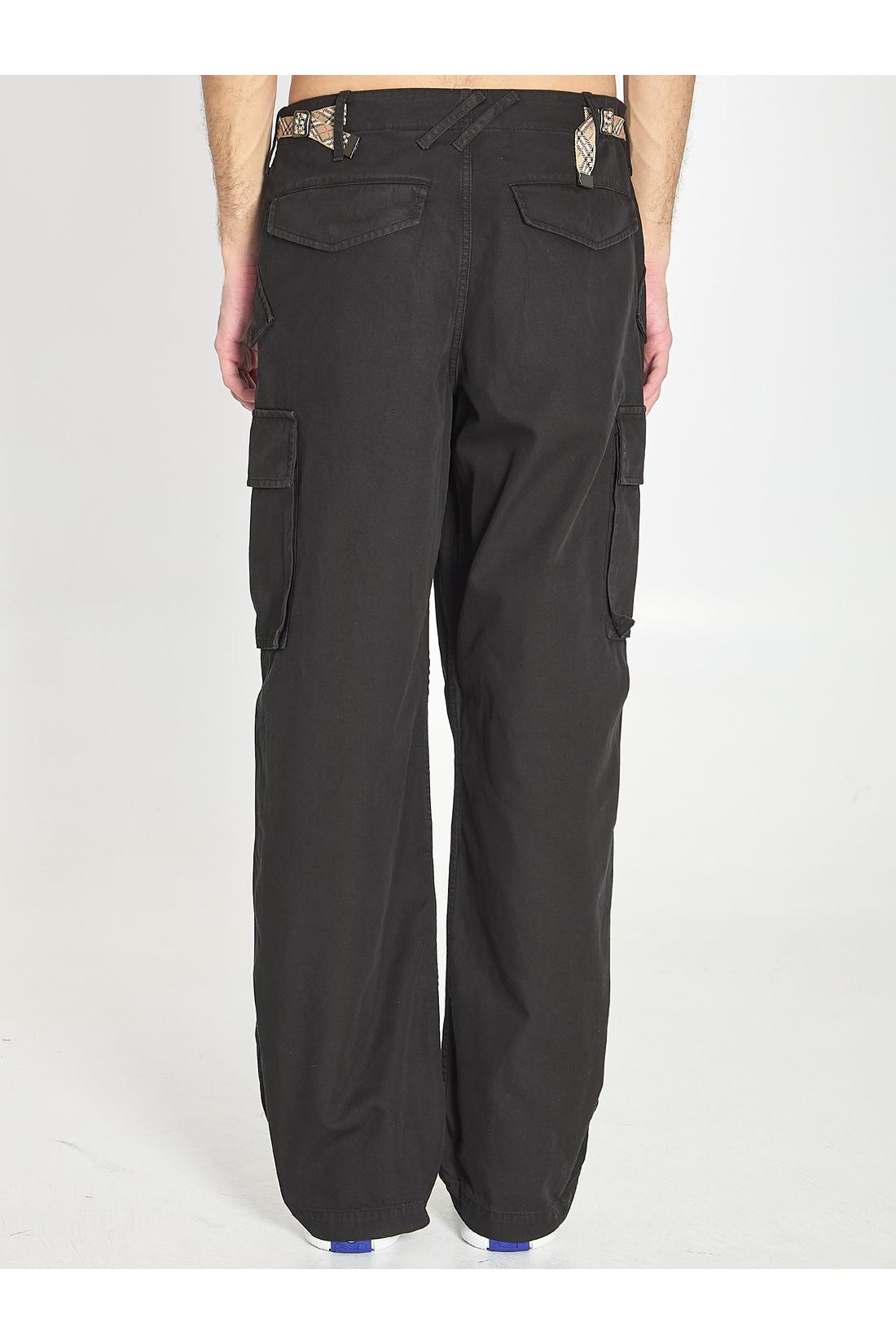 Burberry-OUTLET-SALE-Cargo pants in cotton-ARCHIVIST