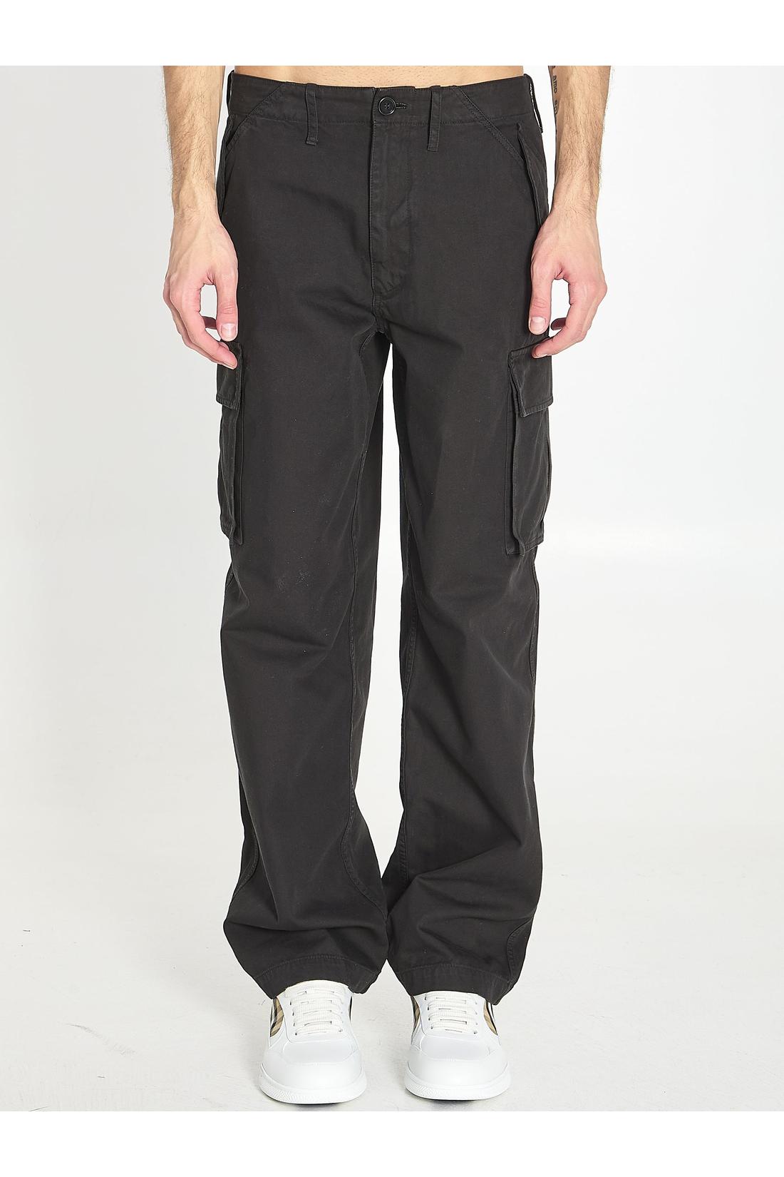 Burberry-OUTLET-SALE-Cargo pants in cotton-ARCHIVIST