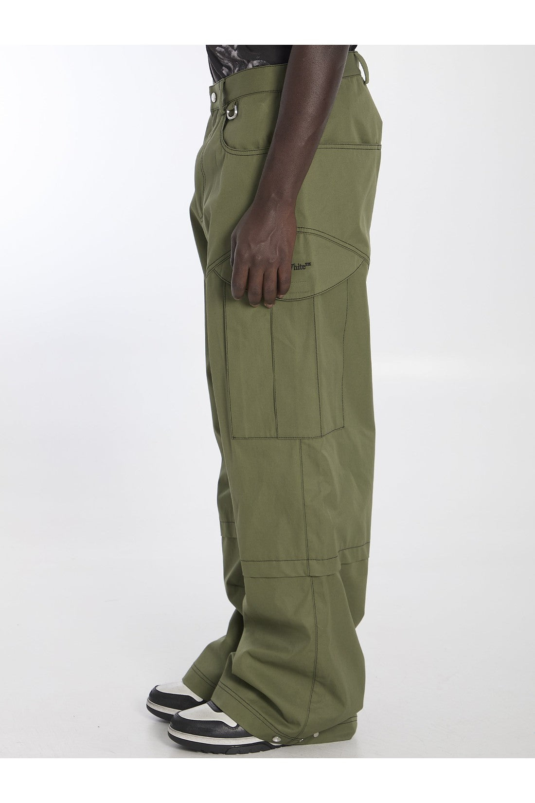 OFF WHITE-OUTLET-SALE-Cargo pants in cotton-ARCHIVIST