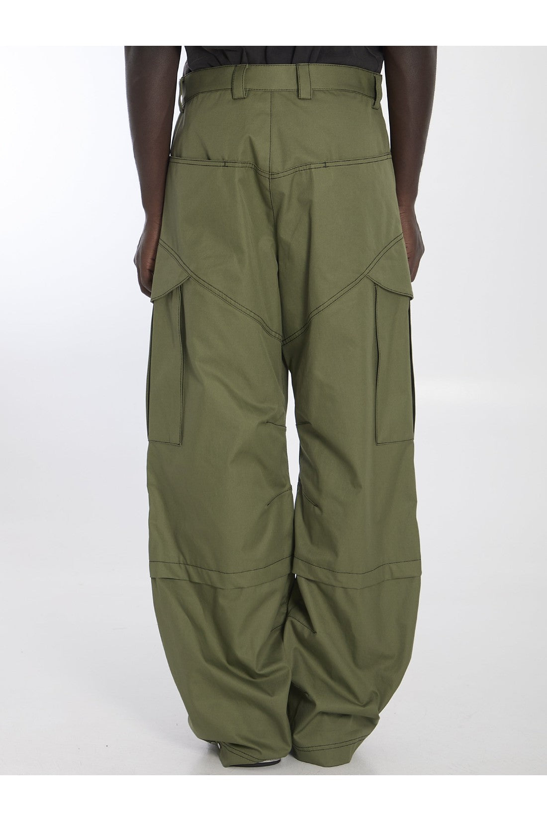 OFF WHITE-OUTLET-SALE-Cargo pants in cotton-ARCHIVIST