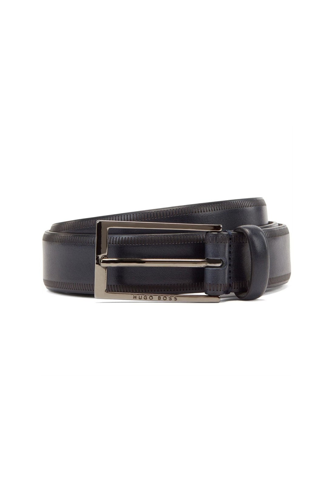 Hugo Boss-OUTLET-SALE-Carmello Logo Buckle Belt-ARCHIVIST