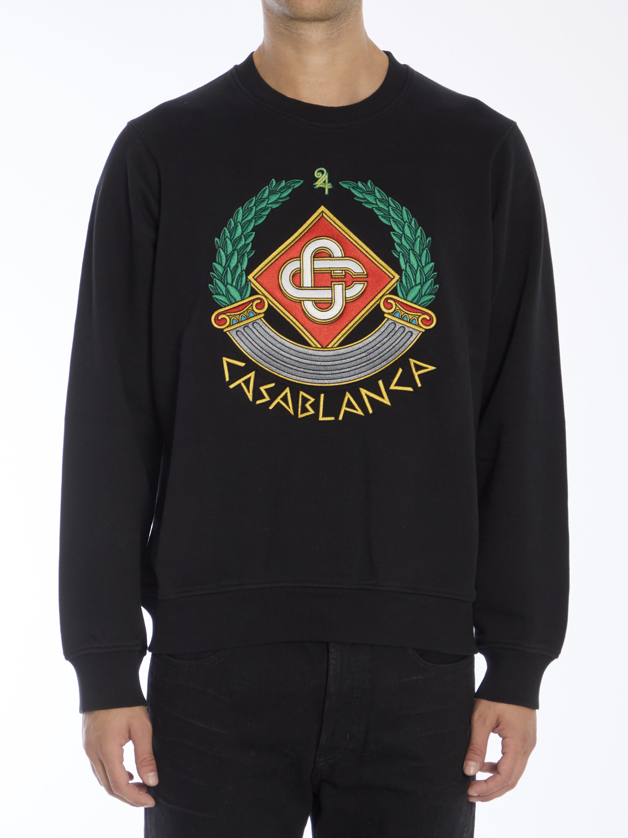 CASABLANCA-OUTLET-SALE-Casa Crest sweatshirt-ARCHIVIST