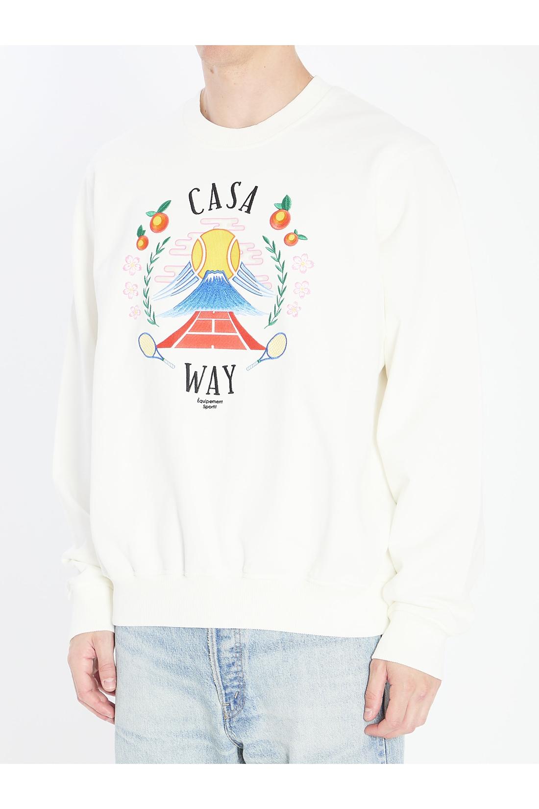 Casablanca-OUTLET-SALE-Casa Way Mountain sweatshirt-ARCHIVIST